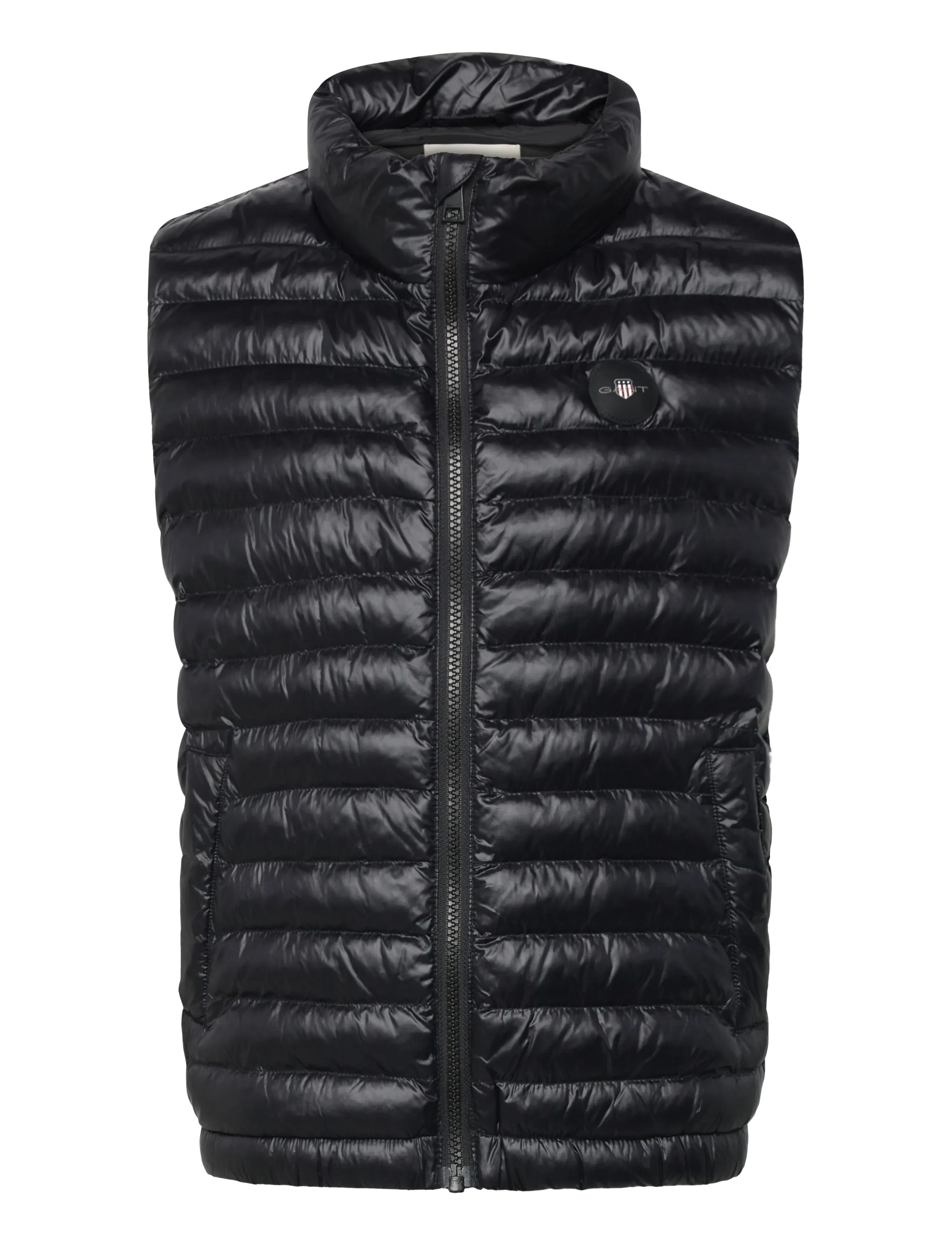 Gant Shiny Light Padded Vest, Børn, Vatteret Vest, Sort, Str: 170