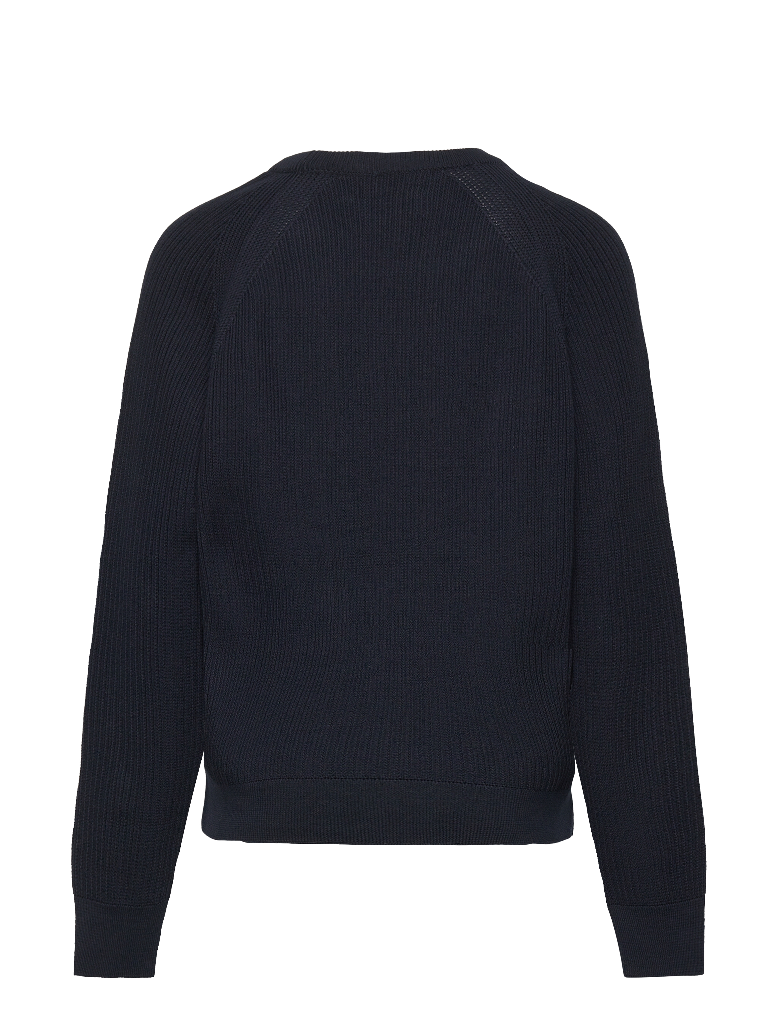 GANT - CASUAL COTTON RIBBED C-NECK - evening blue - 1