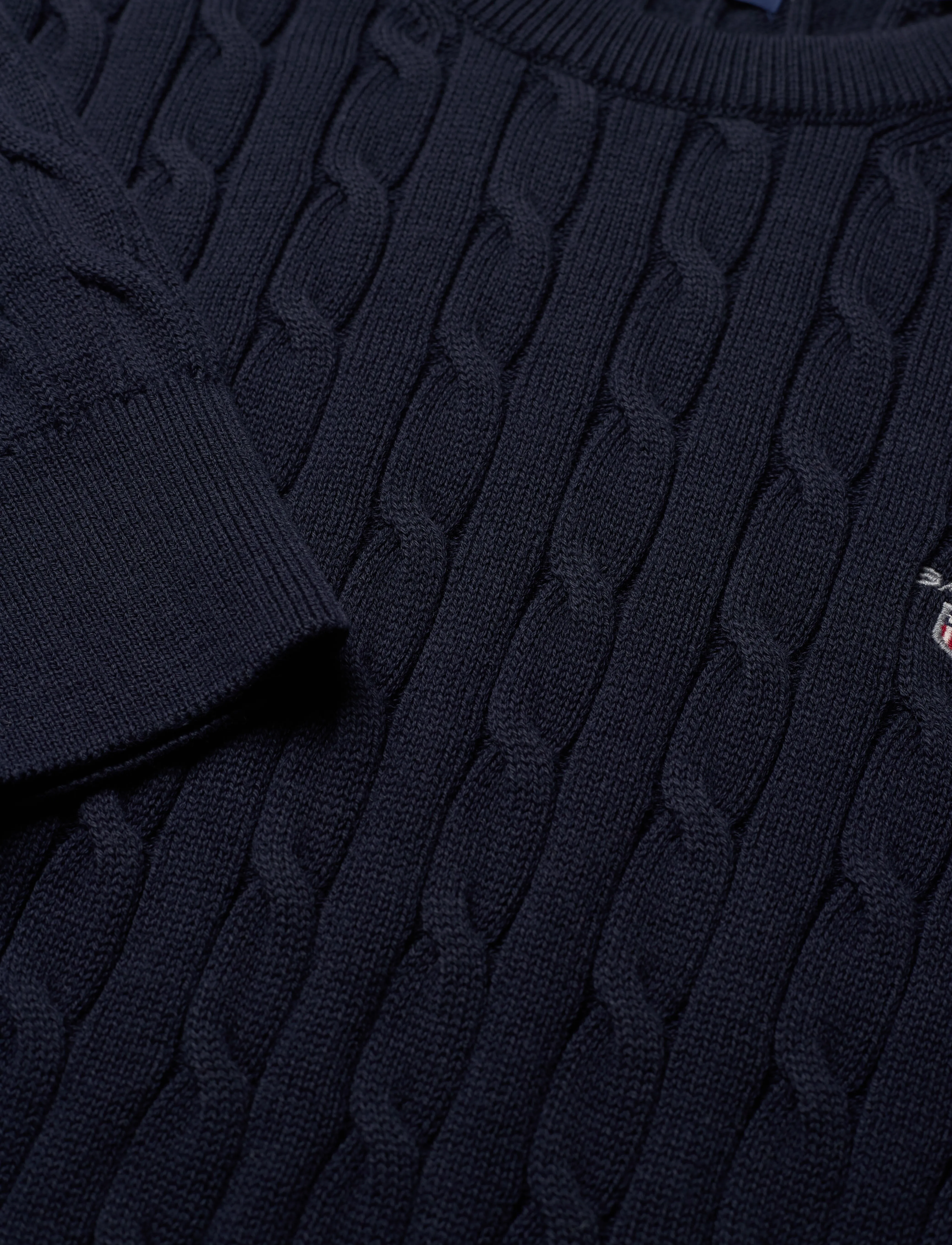 GANT - COTTON CABLE CREW - evening blue - 2
