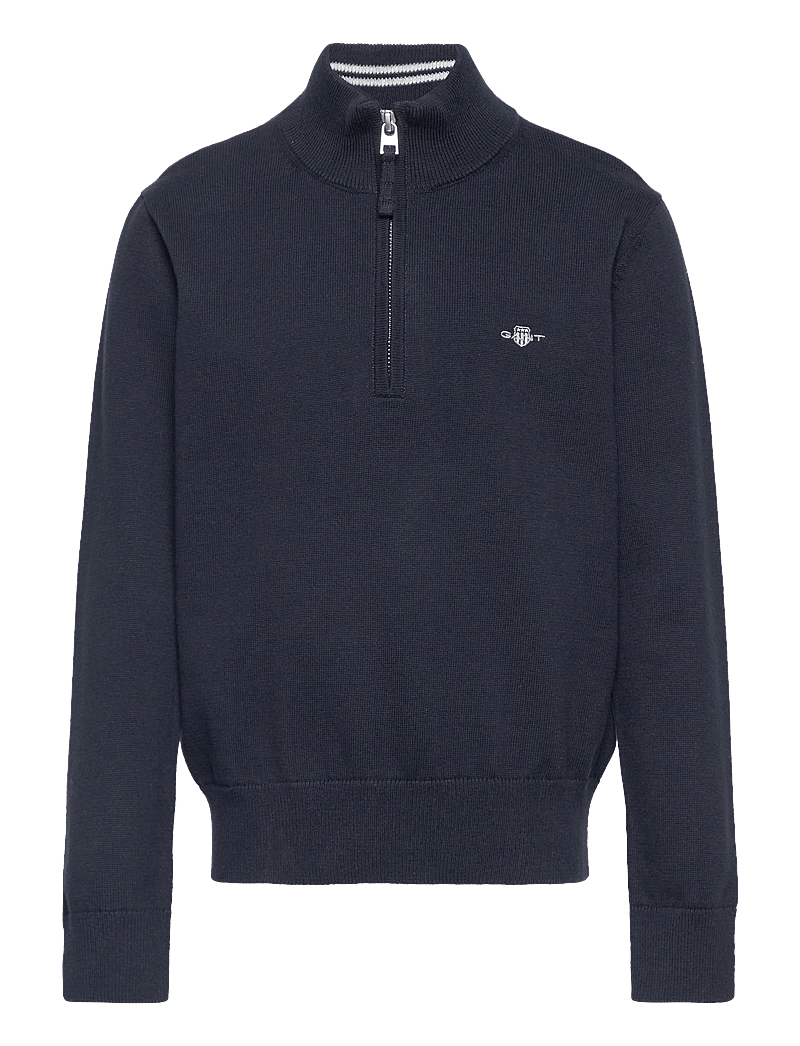 GANT - SHIELD COTTON HALF ZIP - džemprid - evening blue - 1
