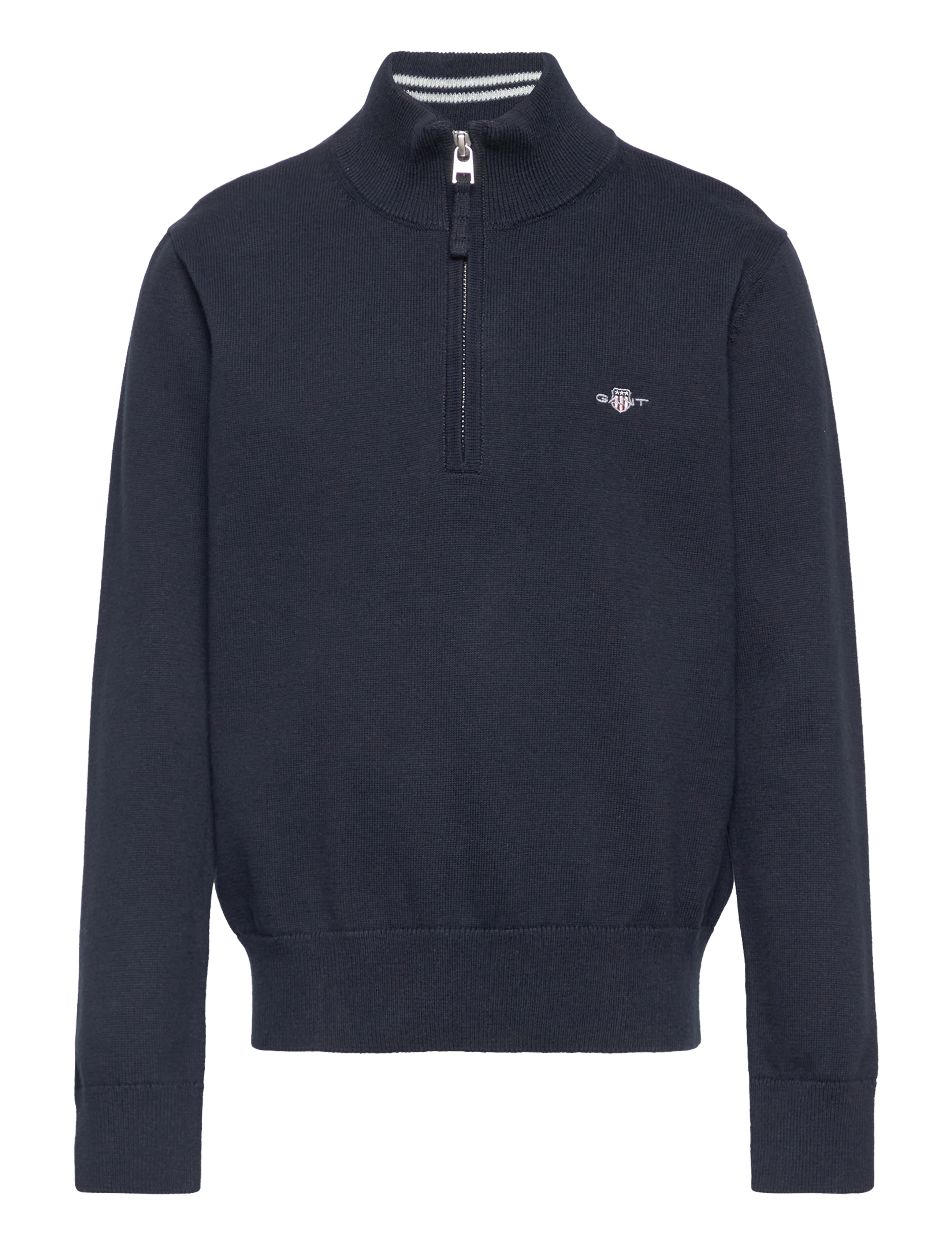 Gant SHIELD COTTON HALF ZIP - Strik - EVENING BLUE / navy