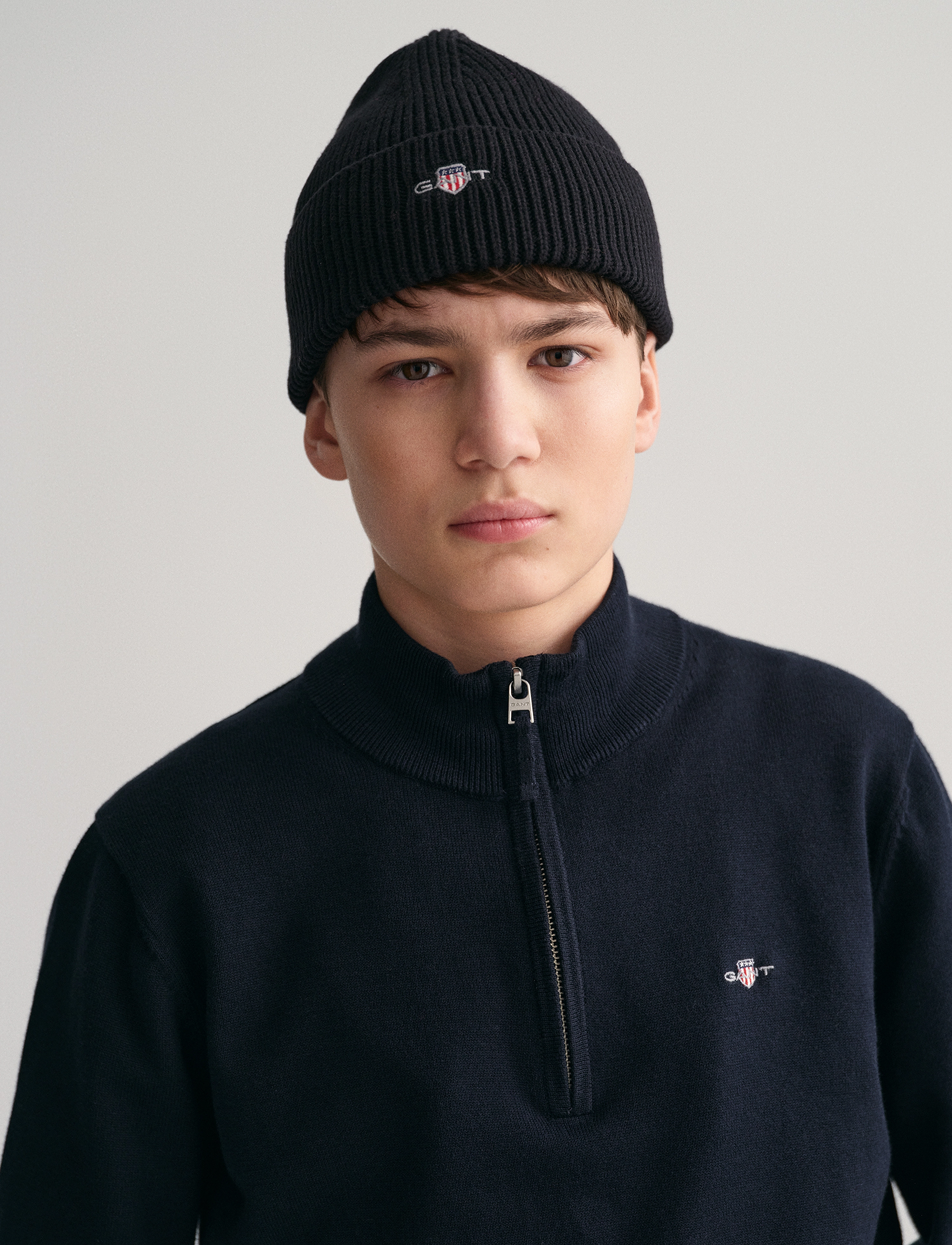 Gant - SHIELD COTTON HALF ZIP - pullover - evening blue - 4