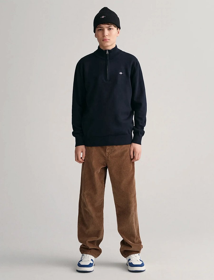 Gant - SHIELD COTTON HALF ZIP - pullover - evening blue - 5