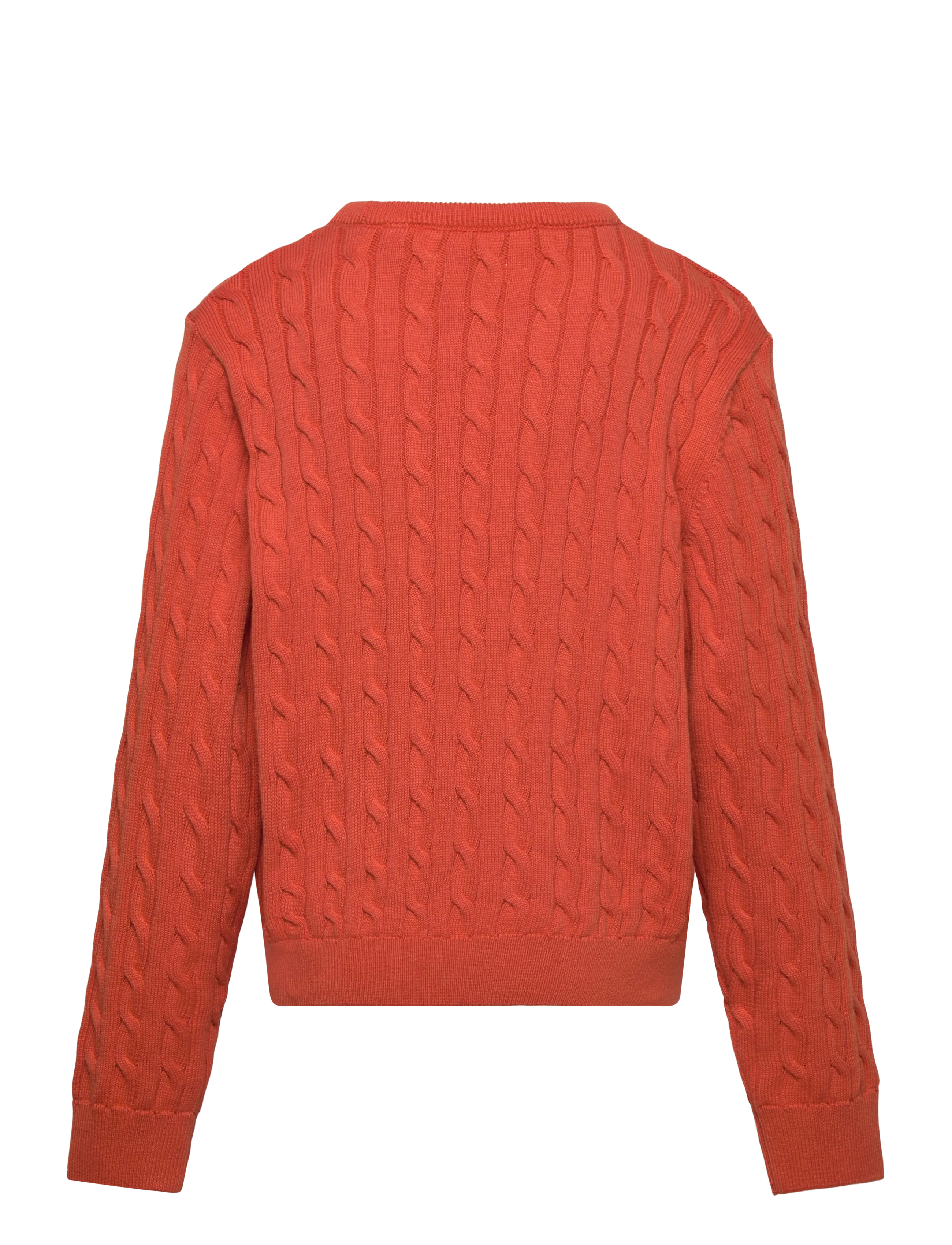 Gant - SHIELD COTTON CABLE C-NECK - deep orange - 1