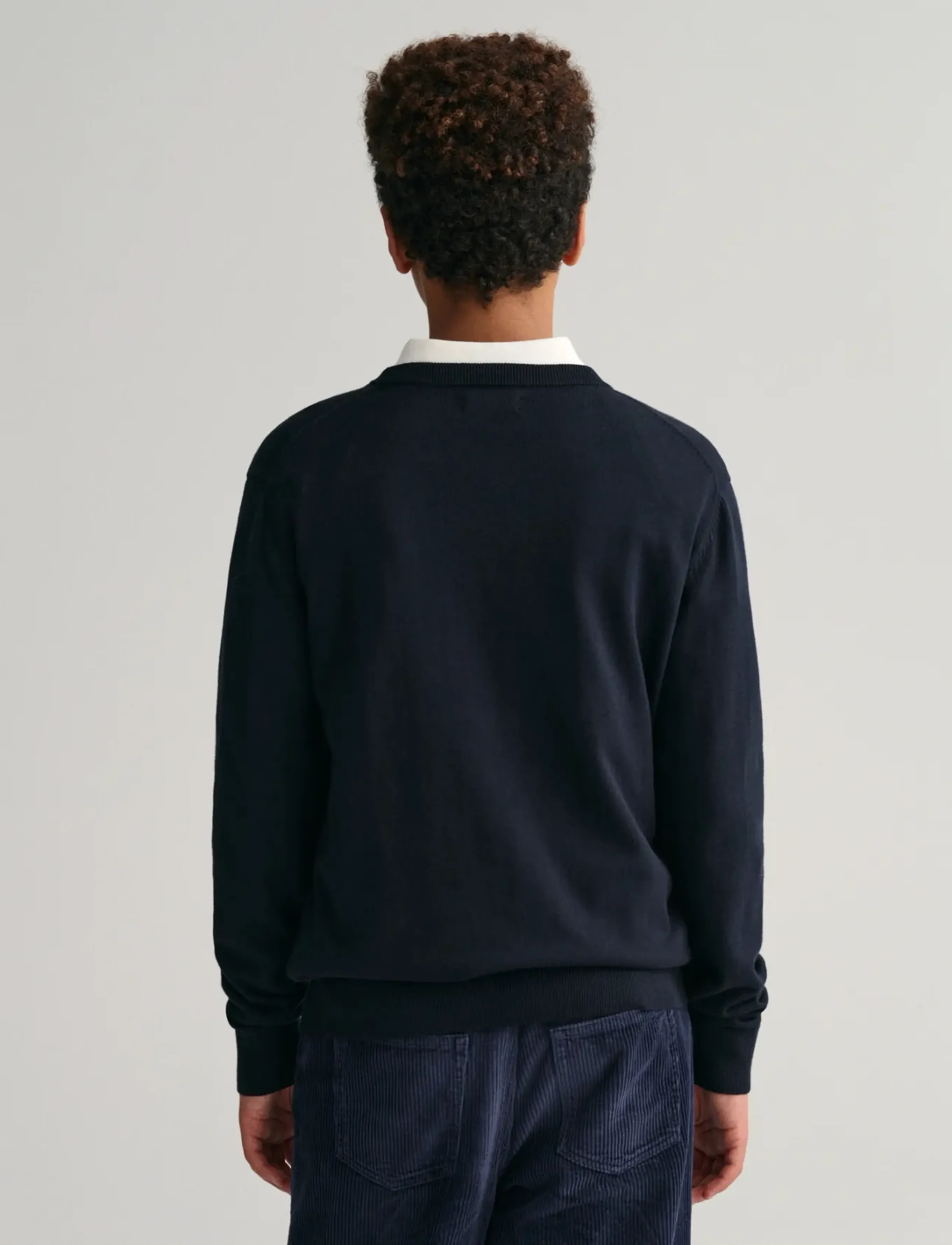 Gant - SHIELD CLASSIC COTTON C-NECK - jumpers - evening blue - 3