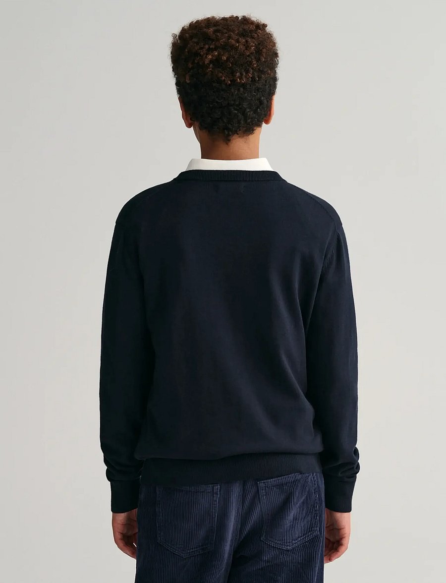 Gant - SHIELD CLASSIC COTTON C-NECK - pullover - evening blue - 3