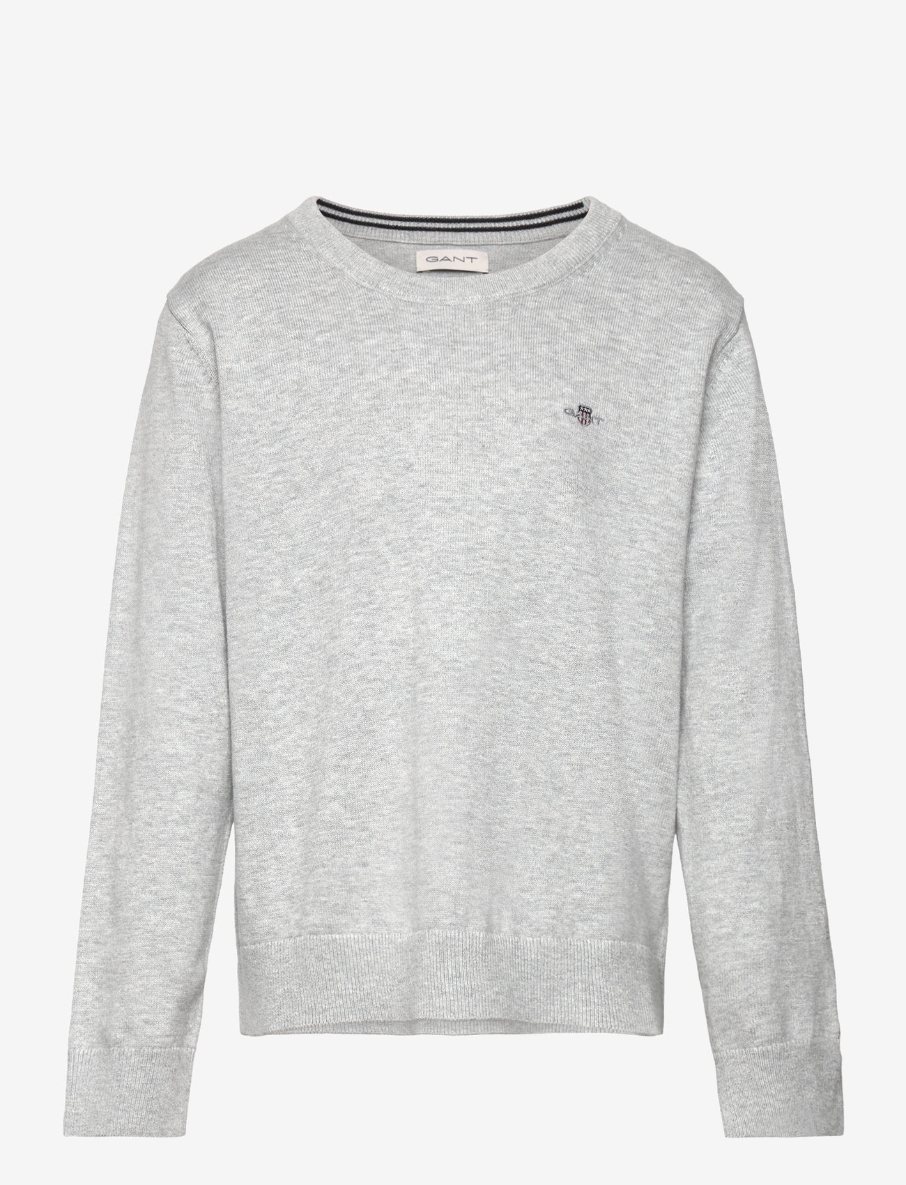 Gant - SHIELD CLASSIC COTTON C-NECK - džemprid - light grey melange - 1