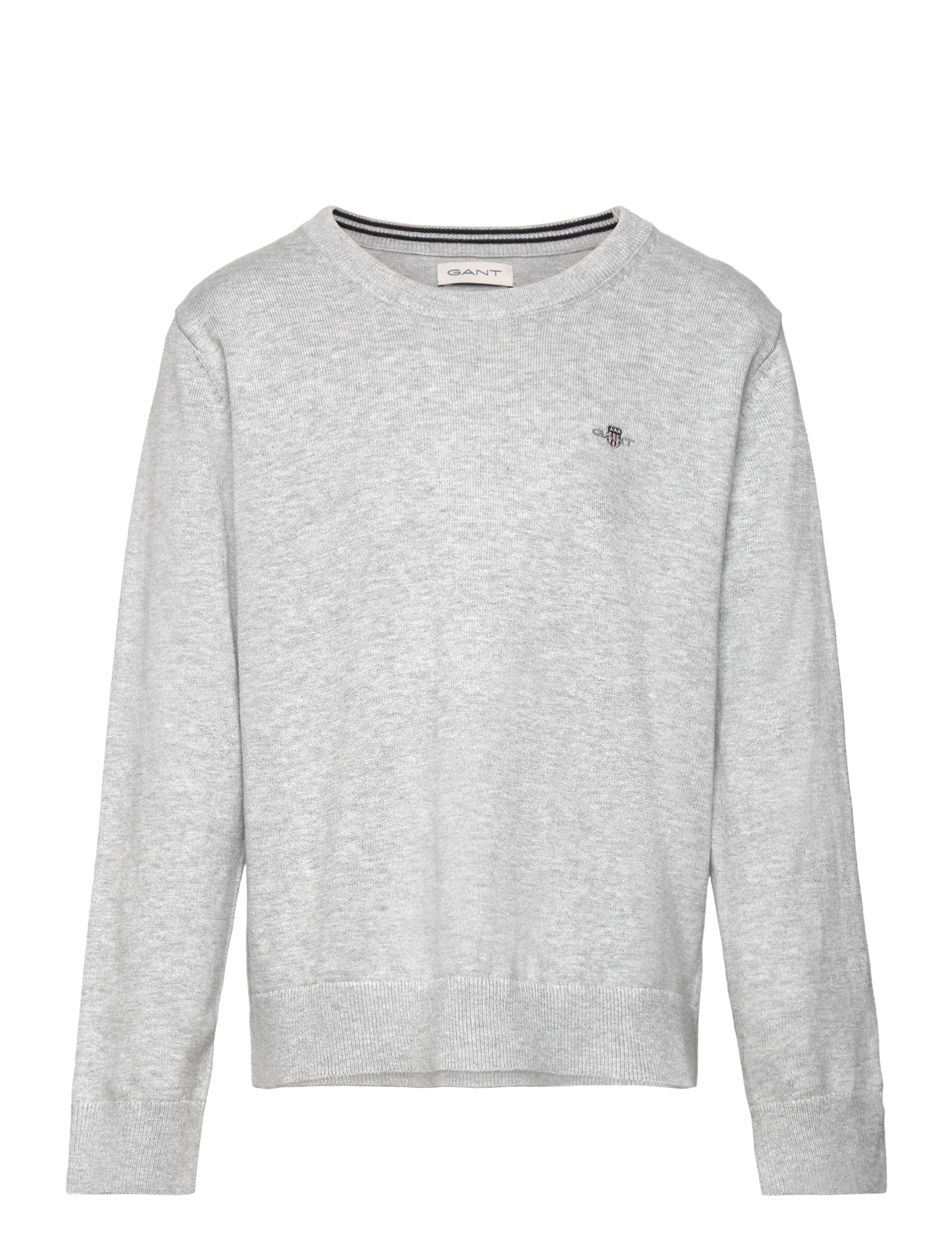 Gant SHIELD CLASSIC COTTON C-NECK - Pullover - LIGHT GREY MELANGE / grey