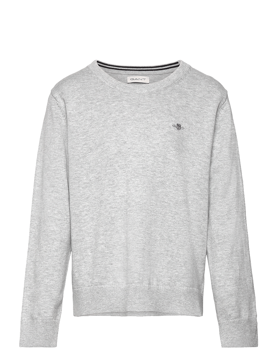 Gant - SHIELD CLASSIC COTTON C-NECK - pullover - light grey melange - 1