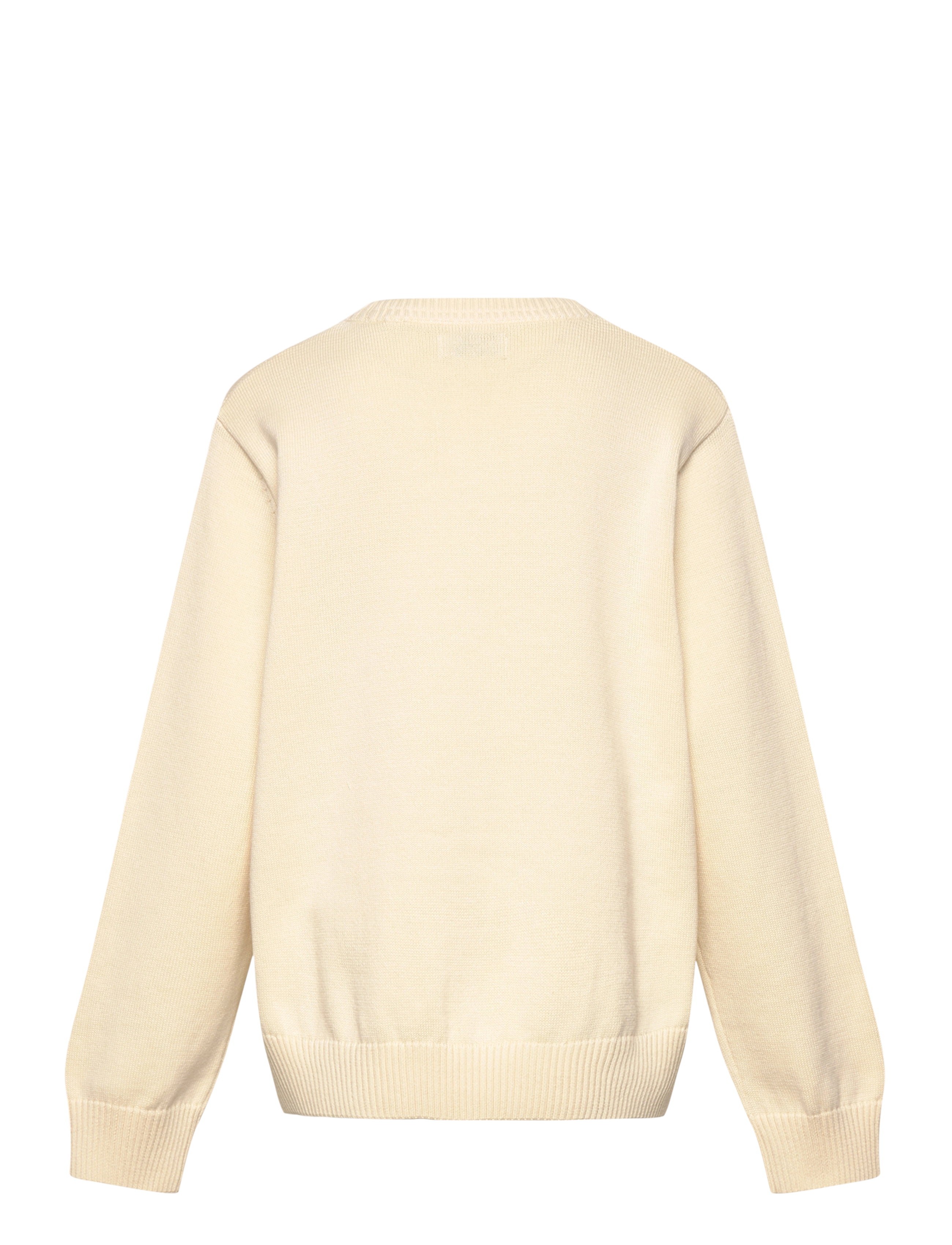 Gant - FLAG KNIT C-NECK - stickade tröjor - cream - 1