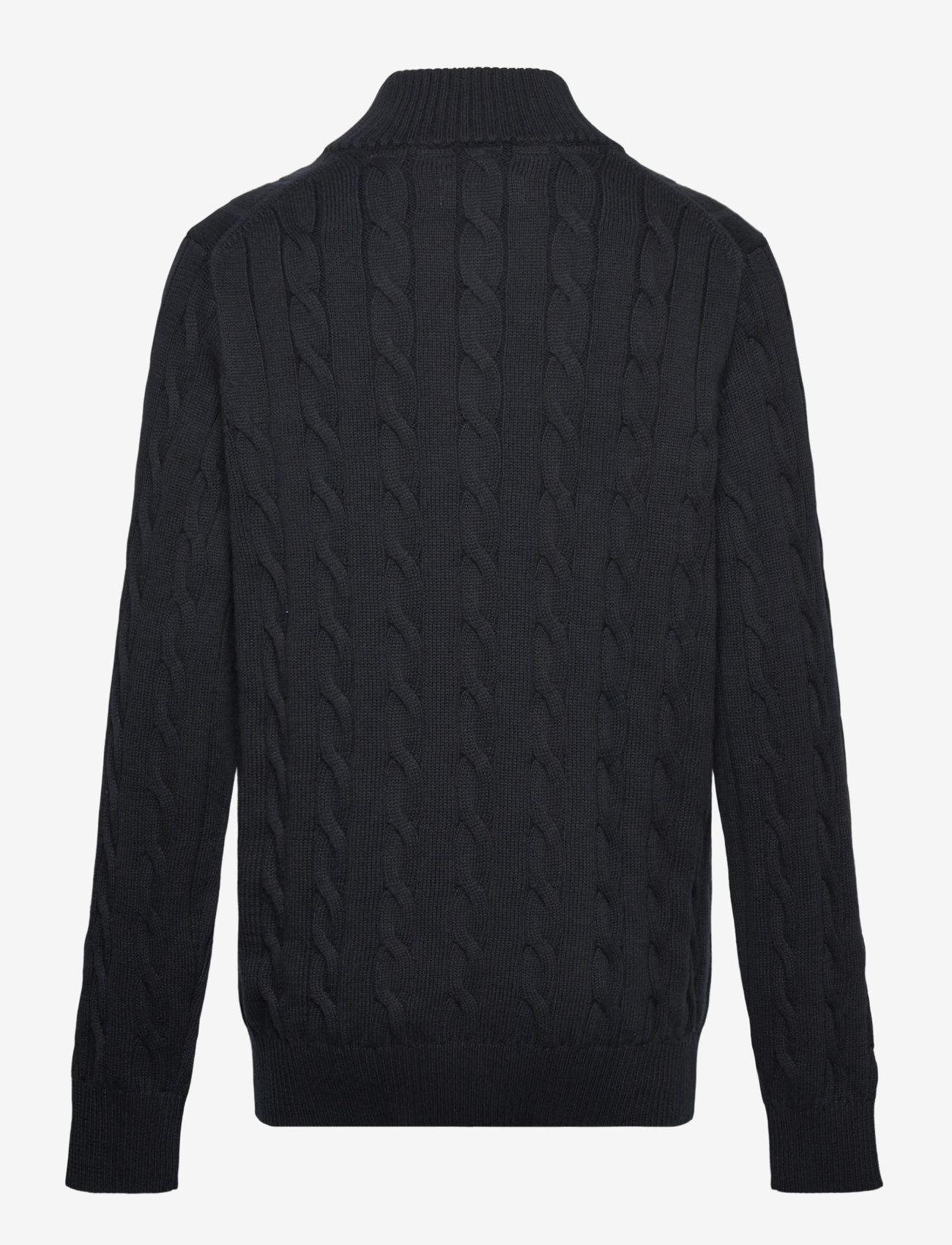 GANT - COTTON CABLE HALF ZIP - jumpers - evening blue - 1