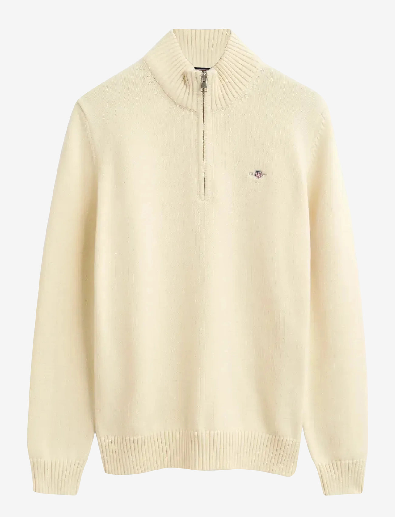 Gant - CASUAL COTTON HALF ZIP - trøjer - cream - 0