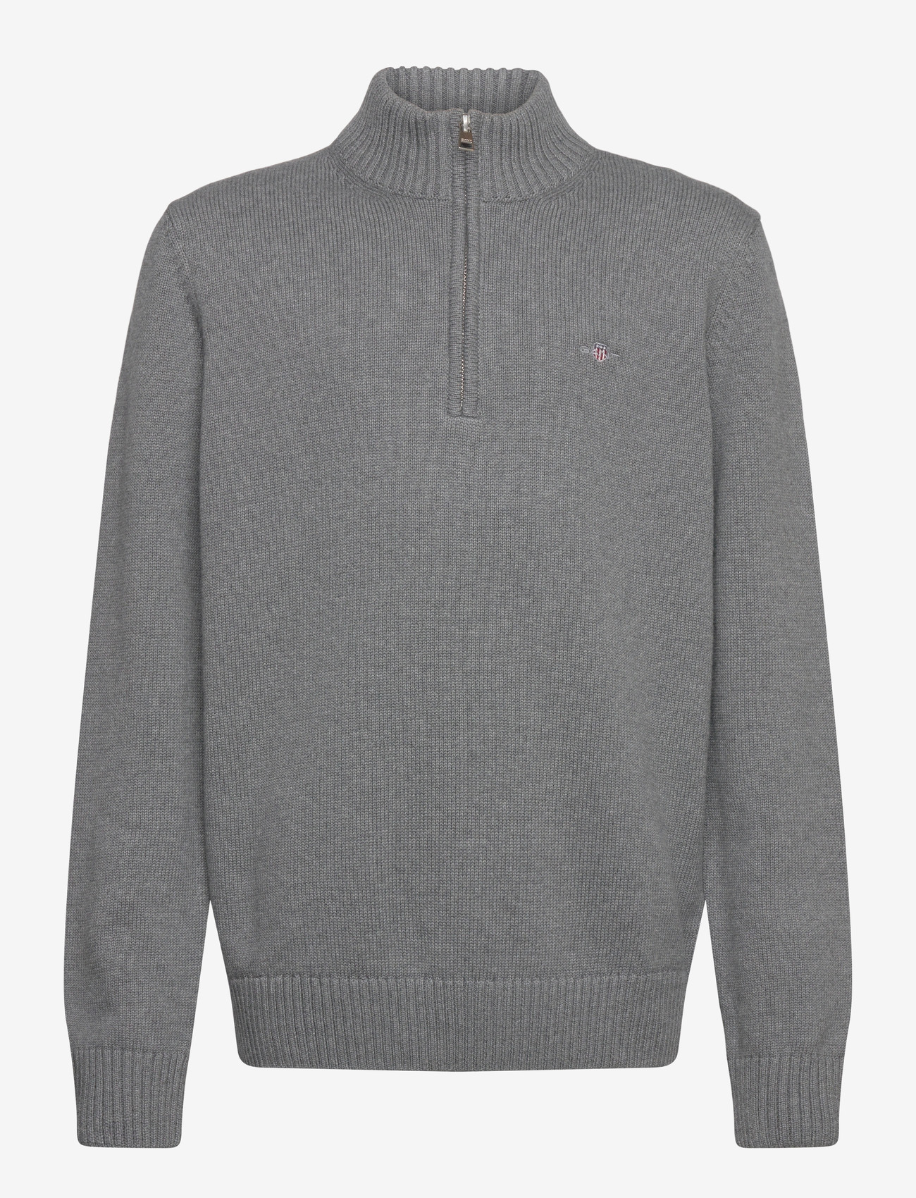 GANT - CASUAL COTTON HALF ZIP - pullover - dark grey melange - 0