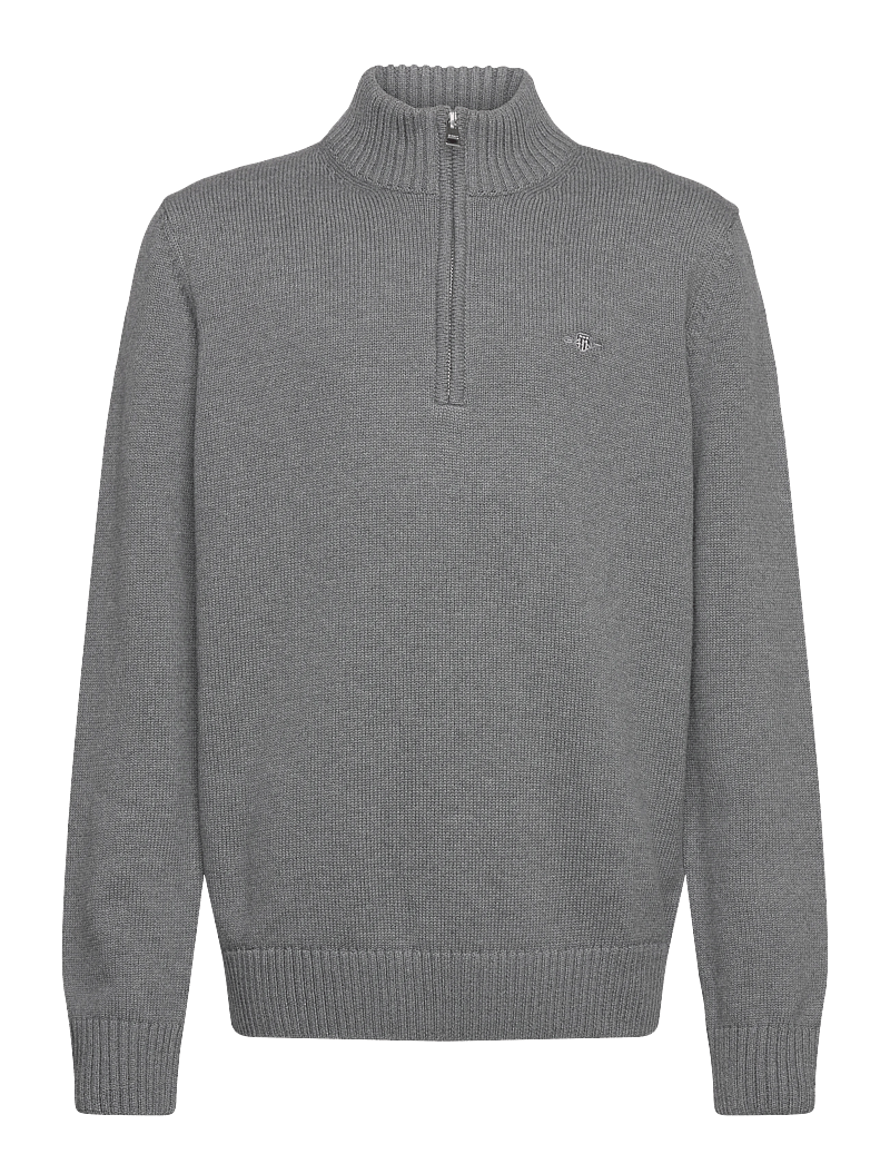 GANT - CASUAL COTTON HALF ZIP - pullover - dark grey melange - 0