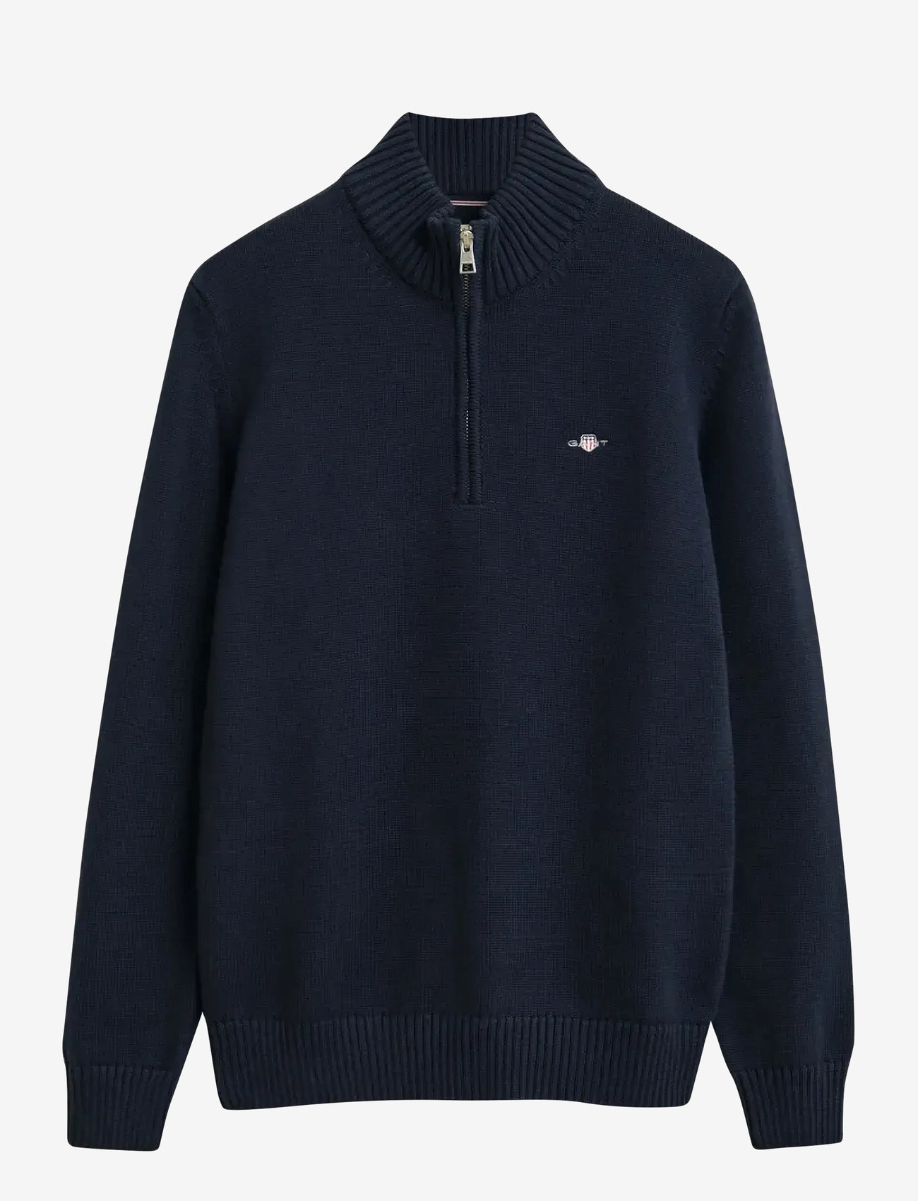 GANT - CASUAL COTTON HALF ZIP - jumpers - evening blue - 0