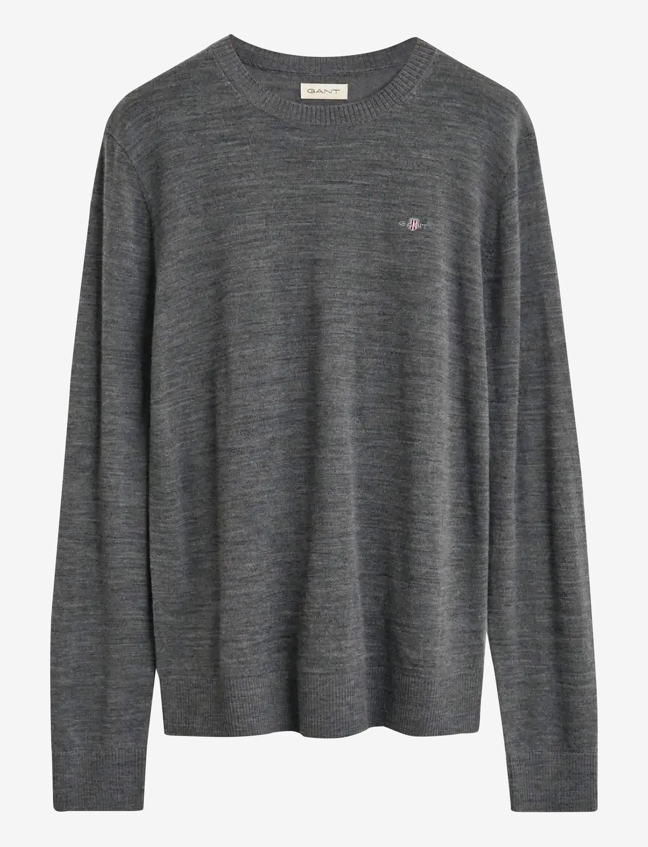 GANT - EXTRAFINE MERINO WOOL C-NECK - swetry - charcoal melange - 0