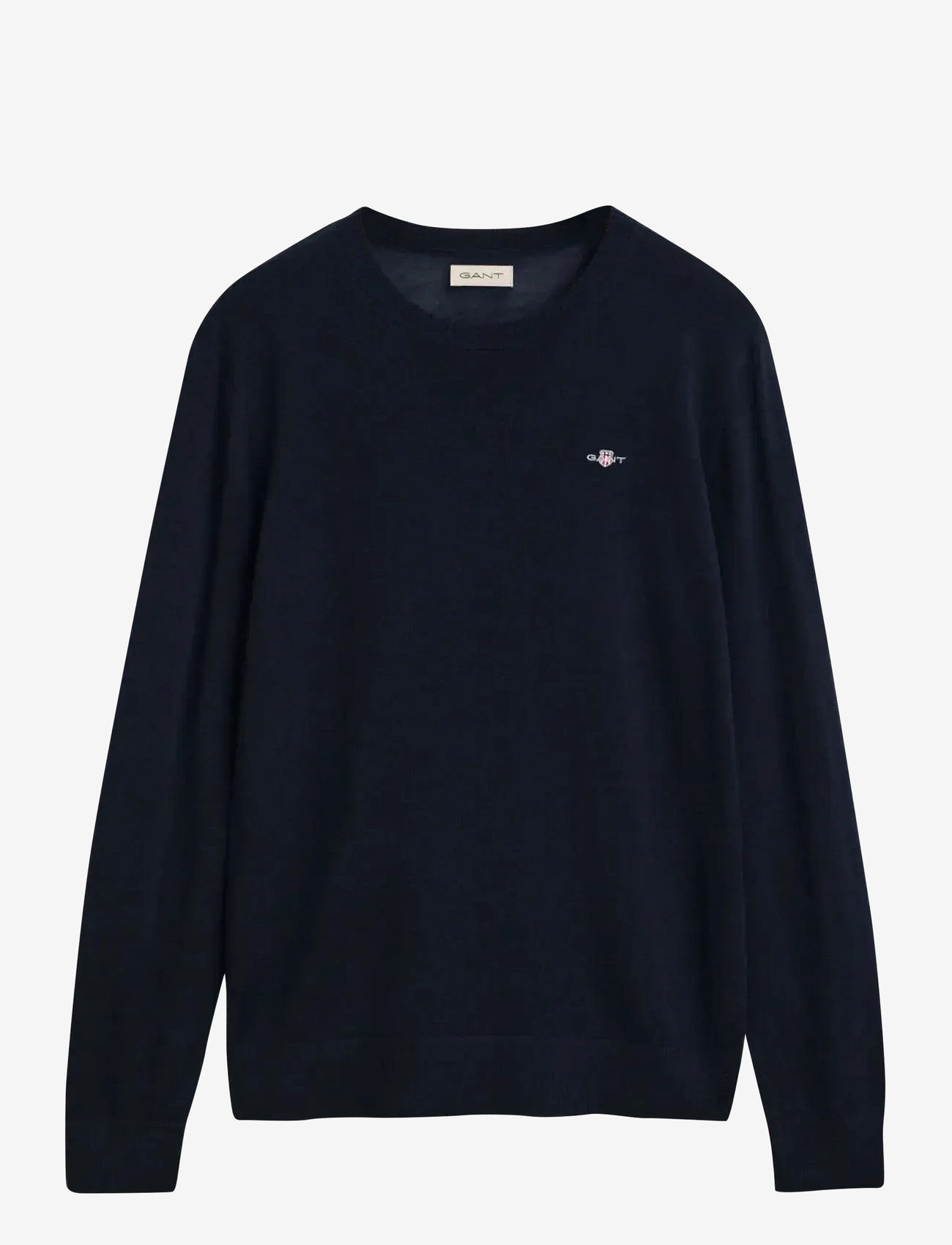 GANT - EXTRAFINE MERINO WOOL C-NECK - jumpers - evening blue - 0