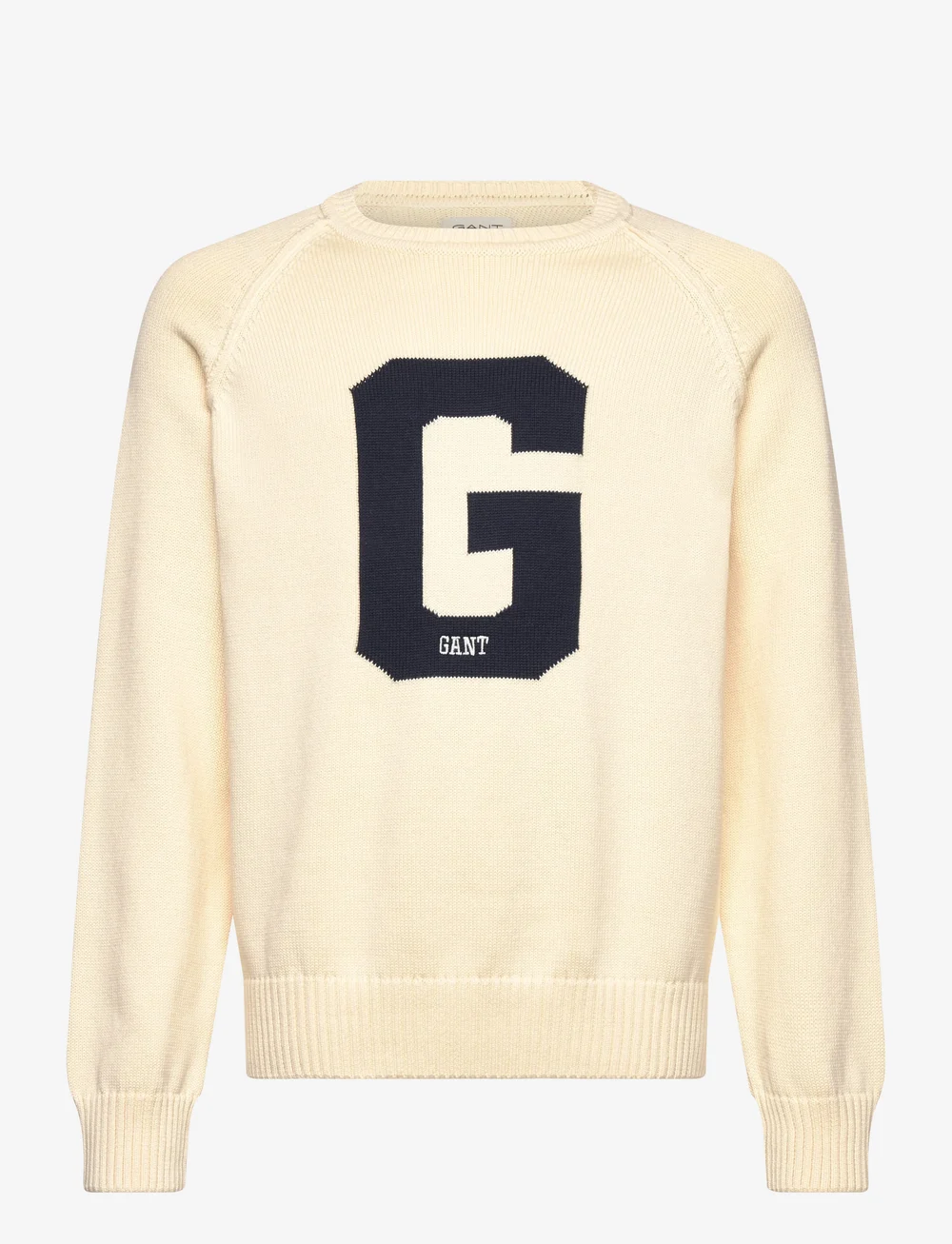 GANT - GRAPHIC RAGLAN C-NECK - pullover - cream - 0