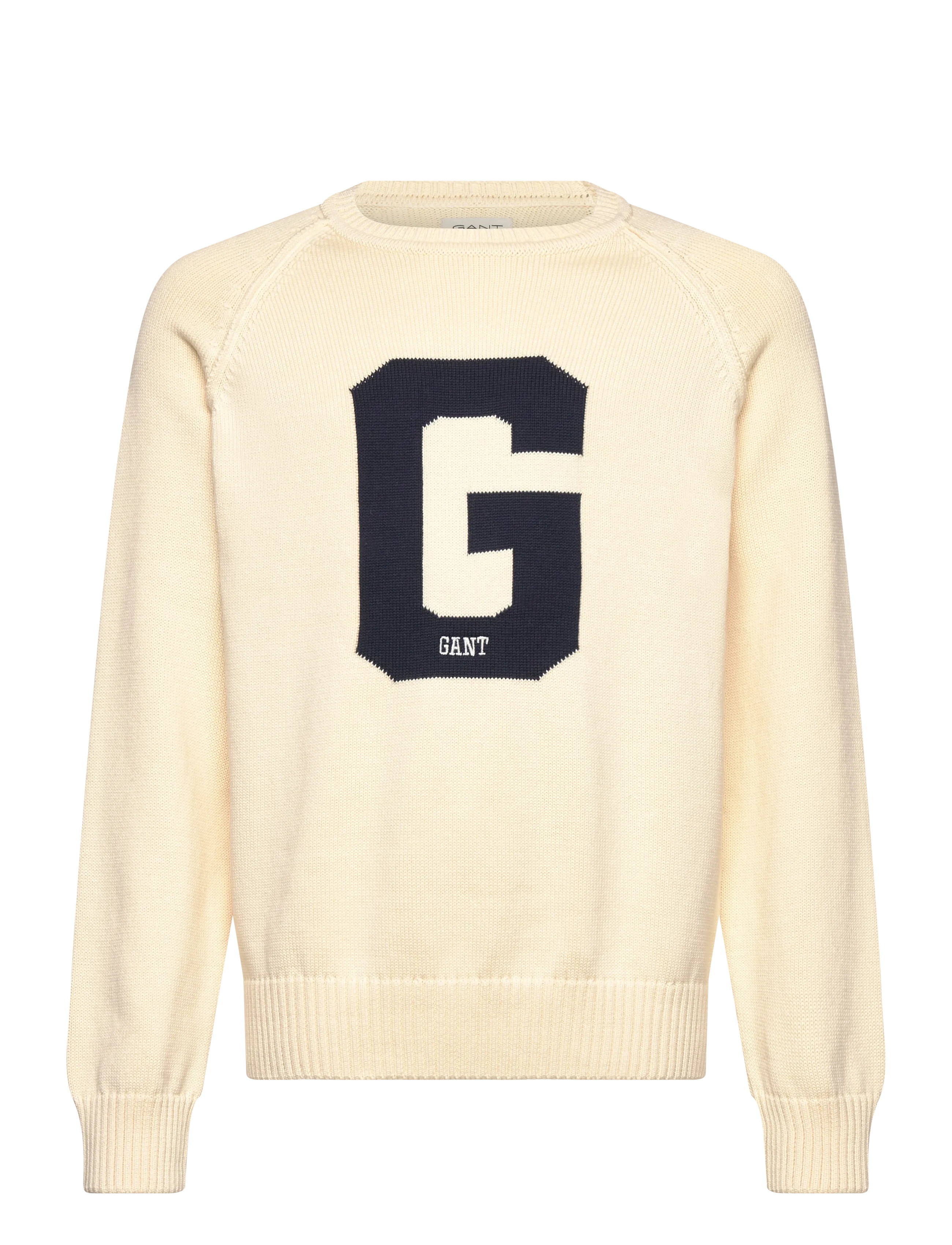 Gant GRAPHIC RAGLAN C-NECK - Overdele - CREAM / cream