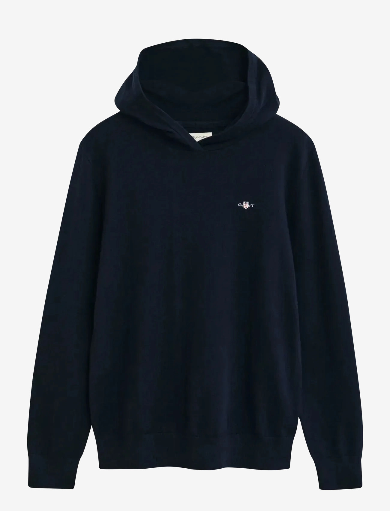 GANT - KNITTED HOODIE - kapuutsiga dressipluusid - evening blue - 0