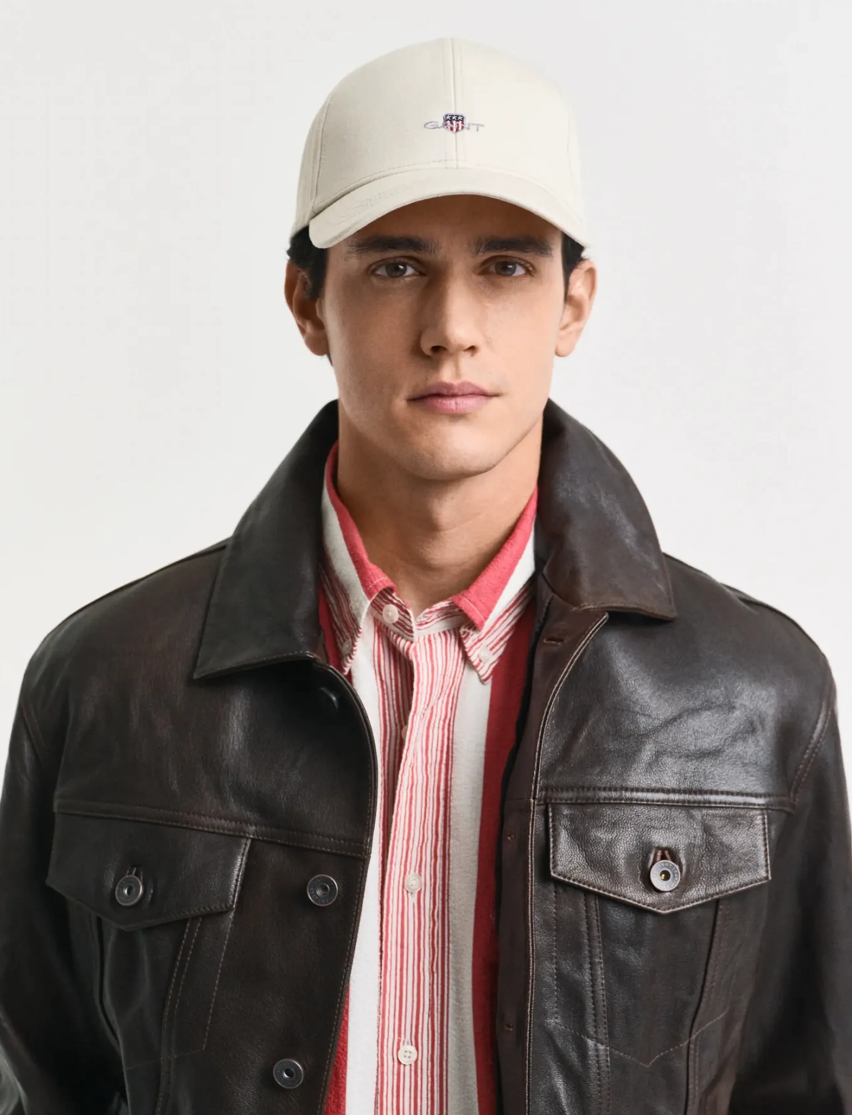 GANT HIGH SHIELD COTTON TWILL CAP - Accessoires - PUTTY / cream