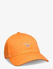 GANT - COTTON TWILL CAP - laveste priser - pumpkin orange - 0