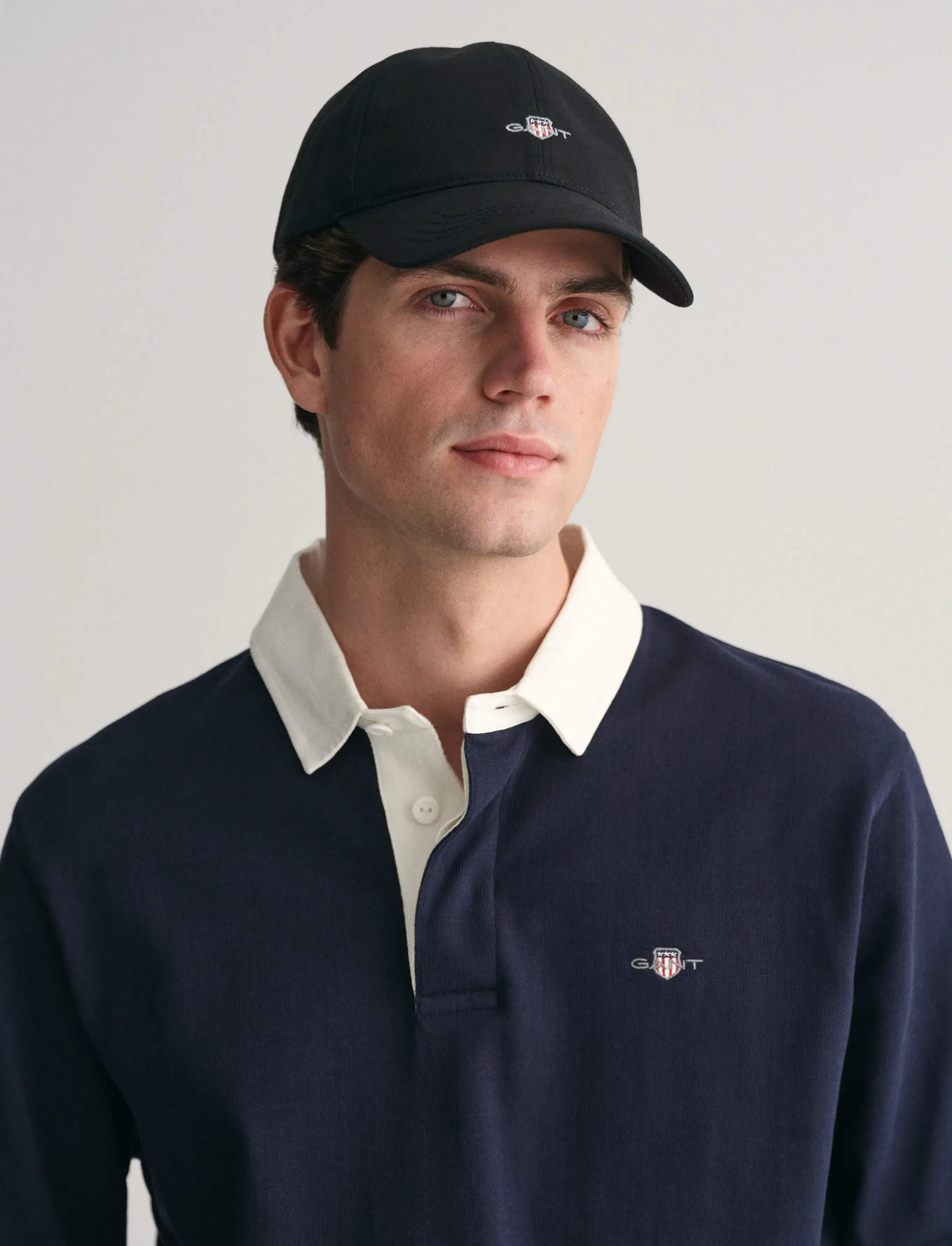 GANT UNISEX. HIGH COTTON TWILL CAP - Inspiration - MARINE / navy