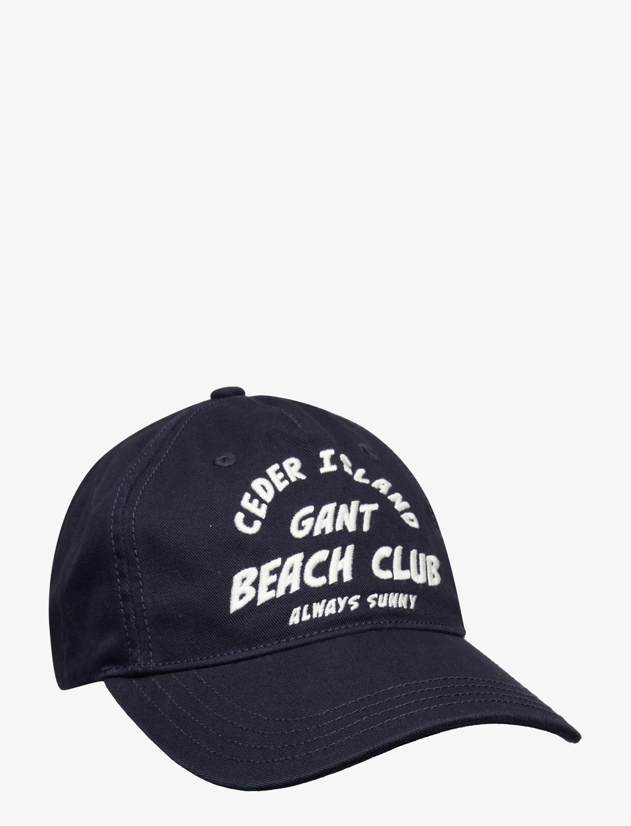 GANT - GRAPHIC COTTON TWILL CAP - caps - evening blue - 0