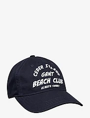 GANT - GRAPHIC COTTON TWILL CAP - caps - evening blue - 0