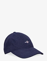 GANT - SHIELD MELTON CAP - kepurės su snapeliu - marine - 0