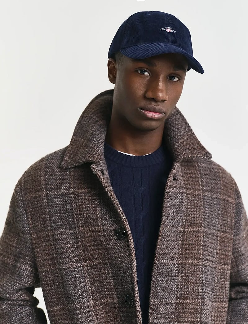 GANT - SHIELD CORD CAP - caps - marine - 0