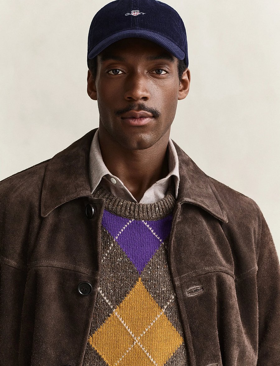 Gant - SHIELD CORD CAP - kasketter - marine - 2