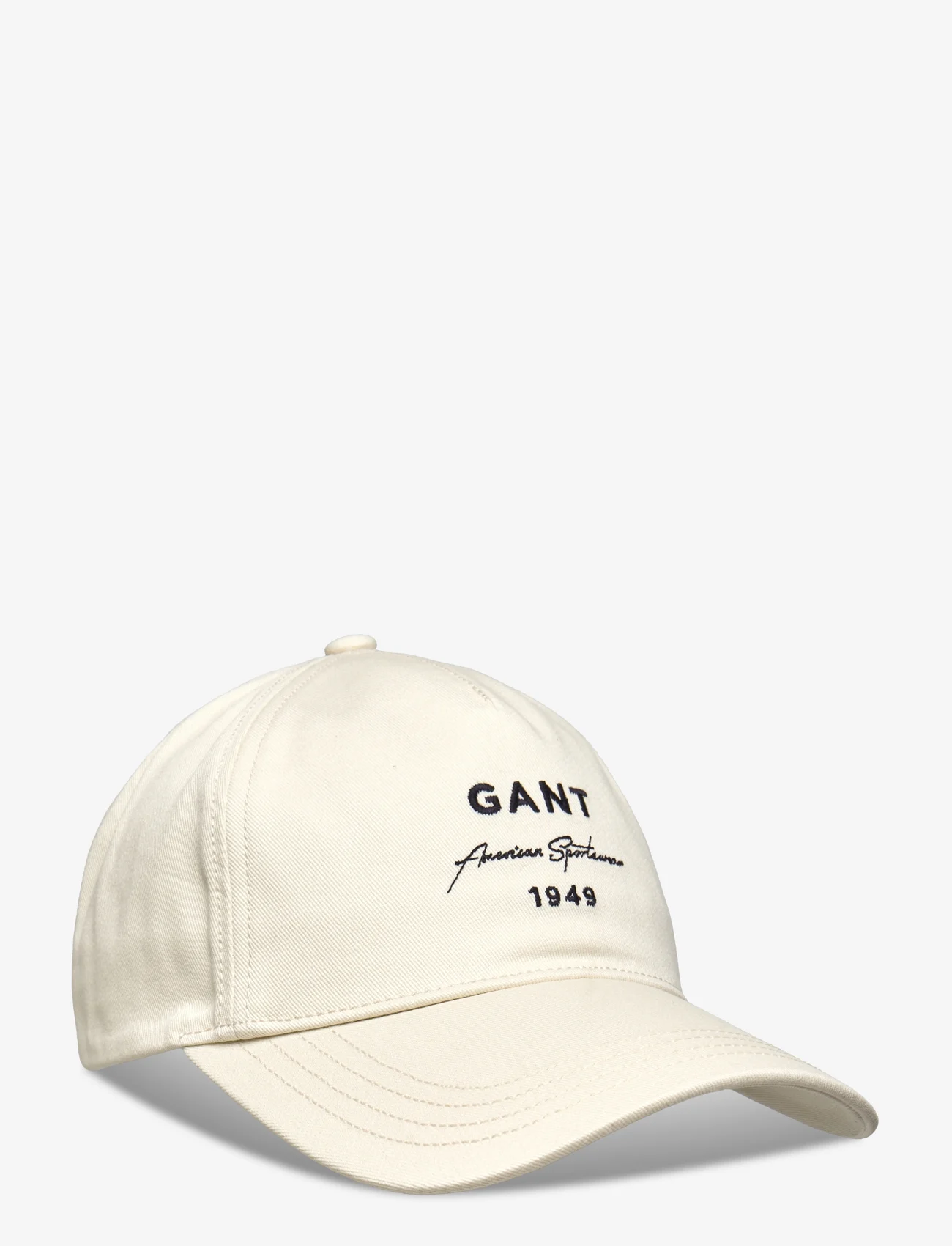 GANT - LOGO SCRIPT COTTON TWILL CAP - czapki - cream - 0