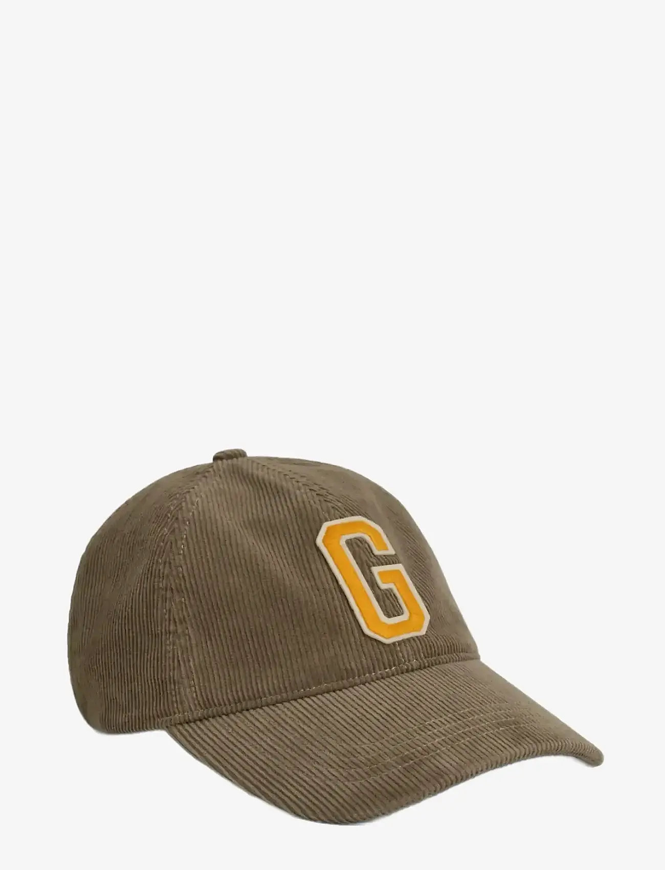 GANT - G BADGE CORD CAP - caps - taupe beige - 1