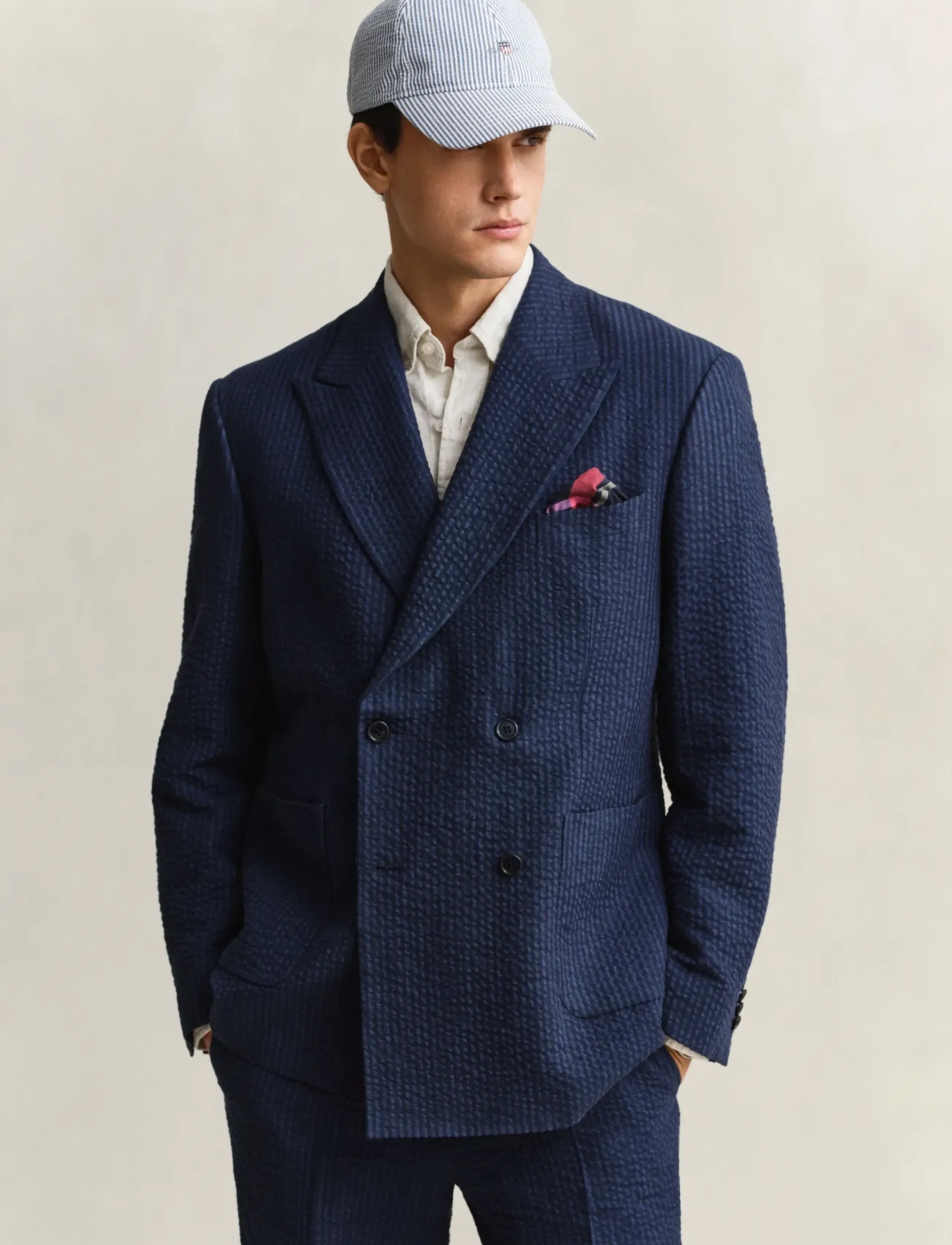 GANT SEERSUCKER CAP - Shop by occasion - VINTAGE BLUE / multi