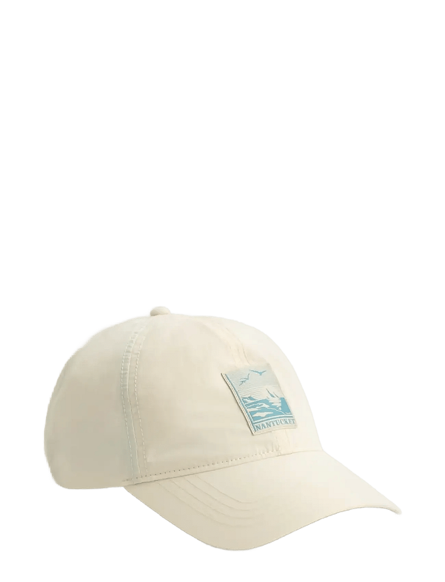 Gant - GRAPHIC CRINKLED CAP - caps - creamed white - 1