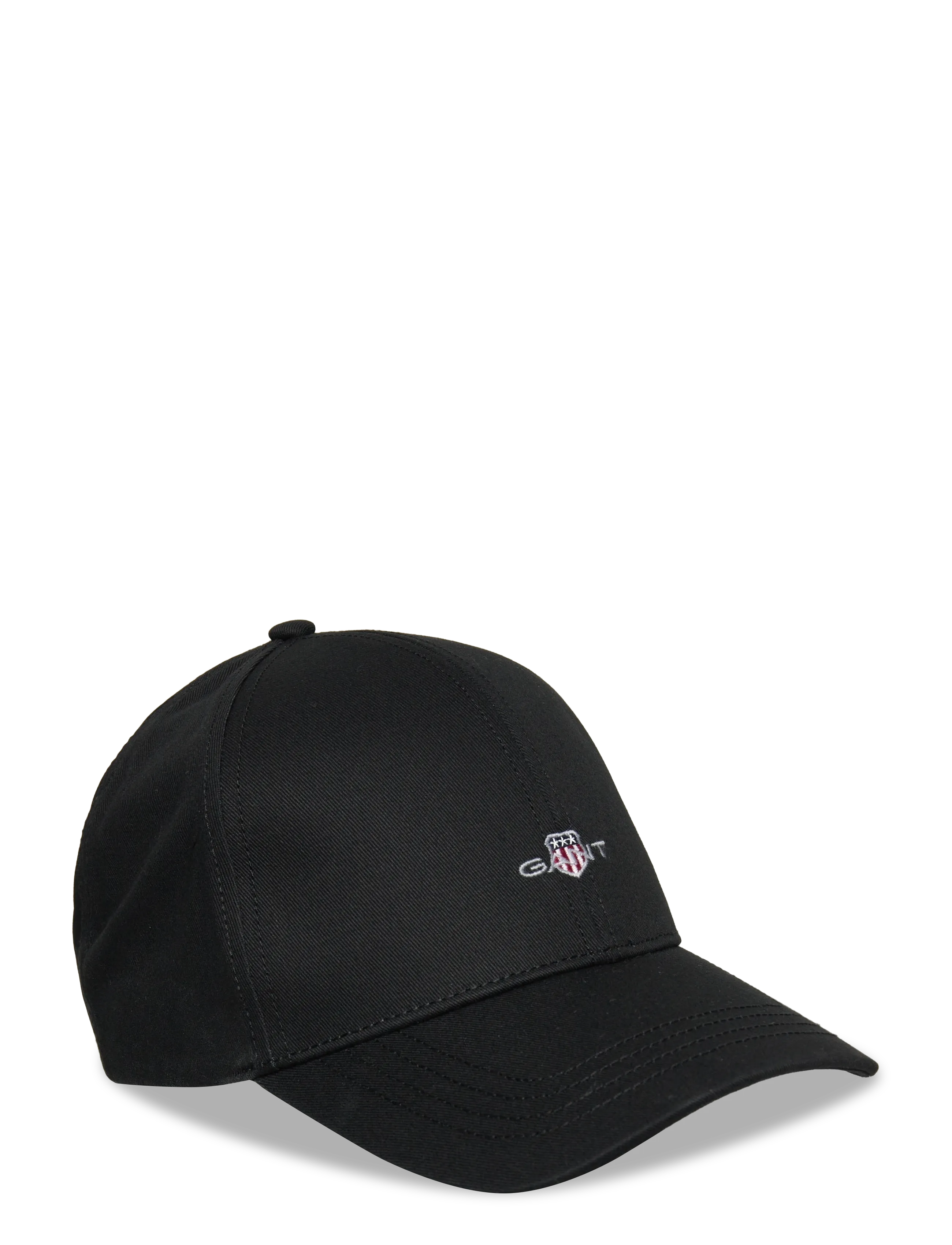 GANT HIGH SHIELD COTTON TWILL CAP - Preppy - BLACK / black