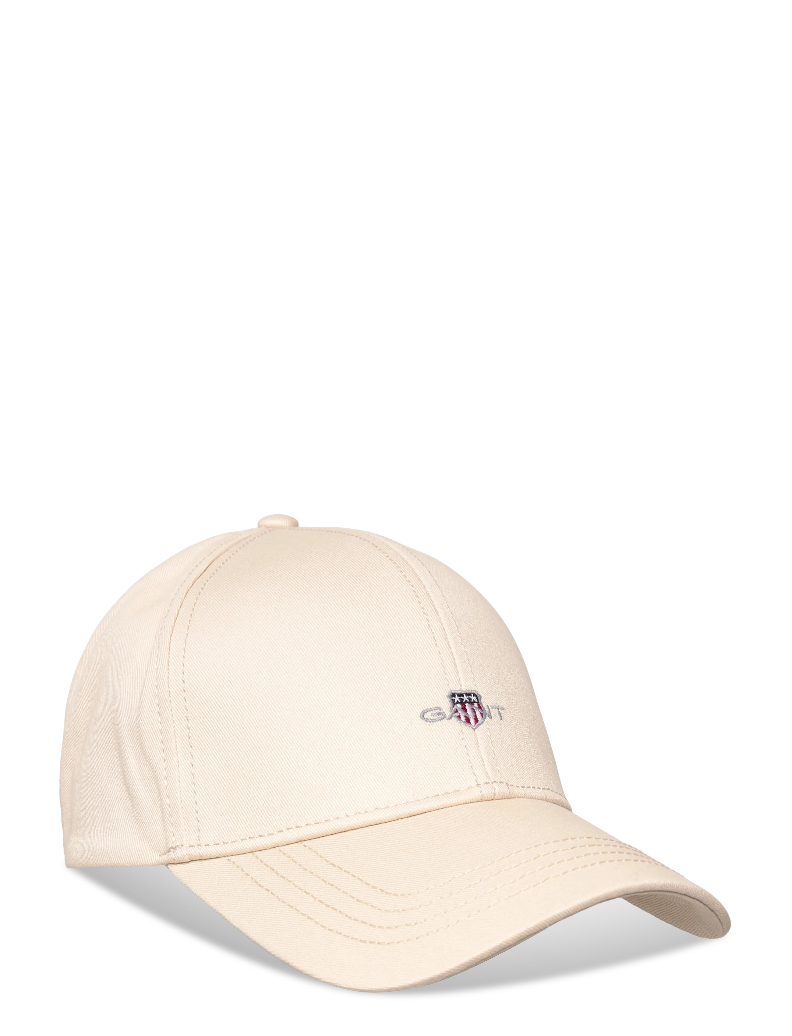 Gant High Shield Cotton Twill Cap, One Size, Cream, Hovedbeklædning > Kasketter, Herre