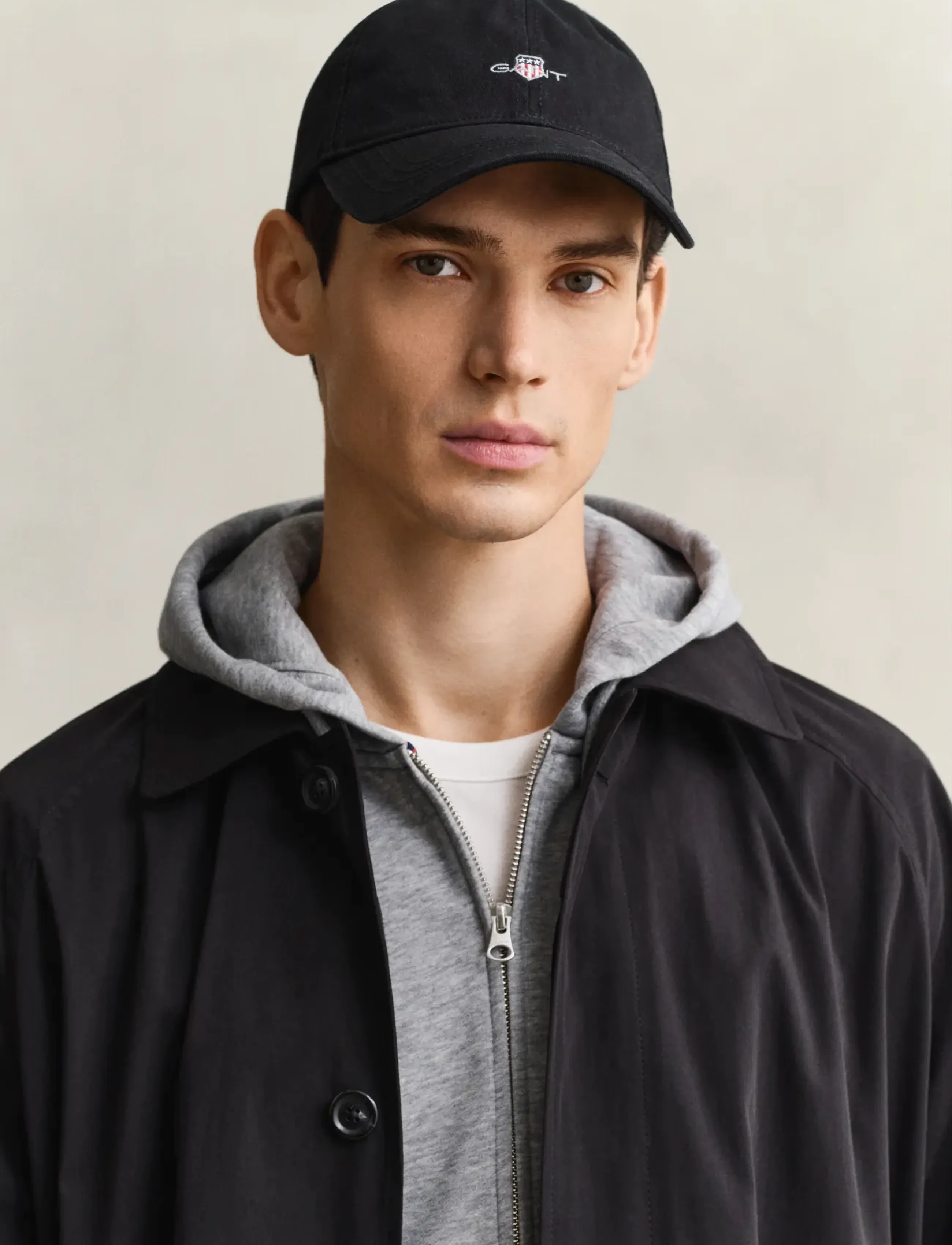 Gant Shield Cotton Twill Cap, One Size, Headwear, Schwarz - Caps, Männerswear