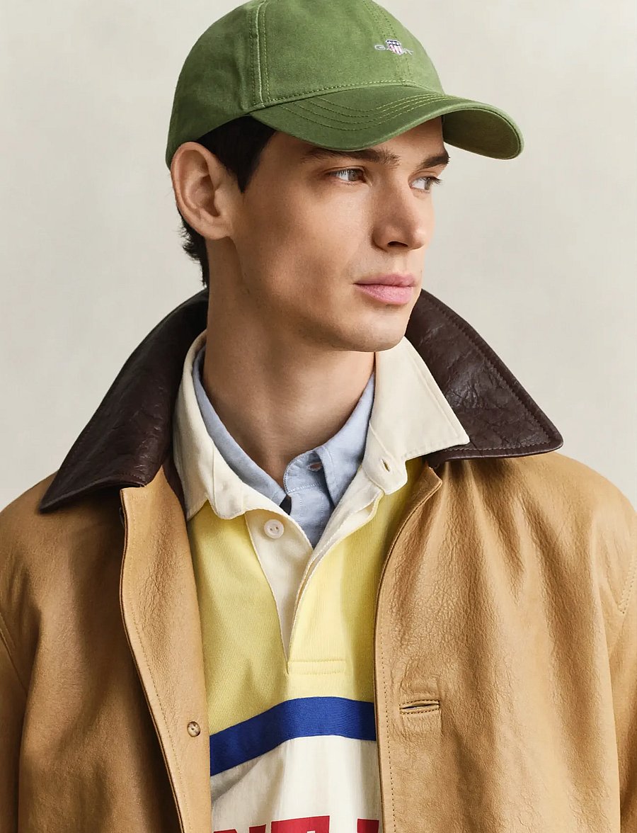 Gant - SHIELD COTTON TWILL CAP - nokamütsid - herb green - 0
