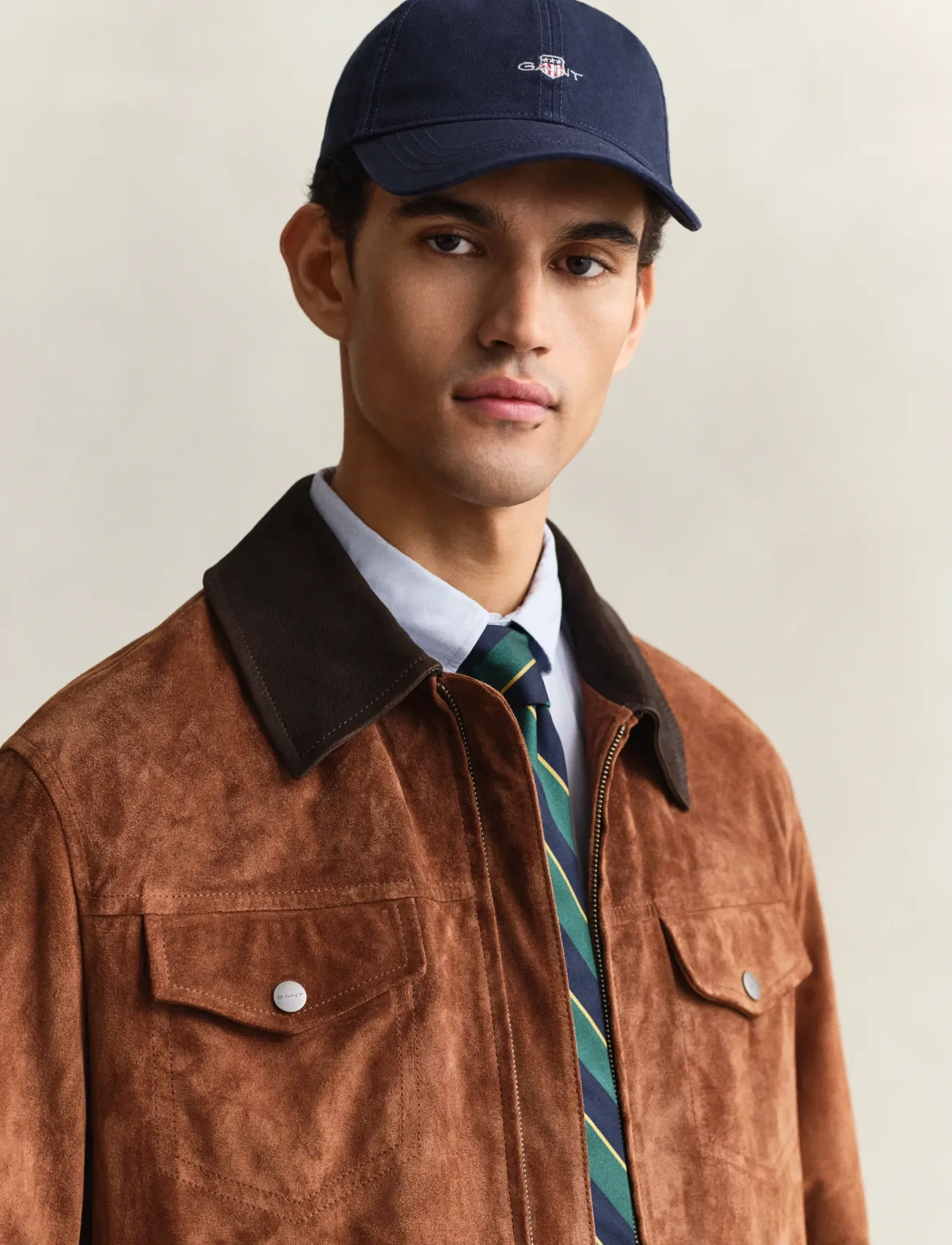 GANT SHIELD COTTON TWILL CAP - Preppy - MARINE / navy