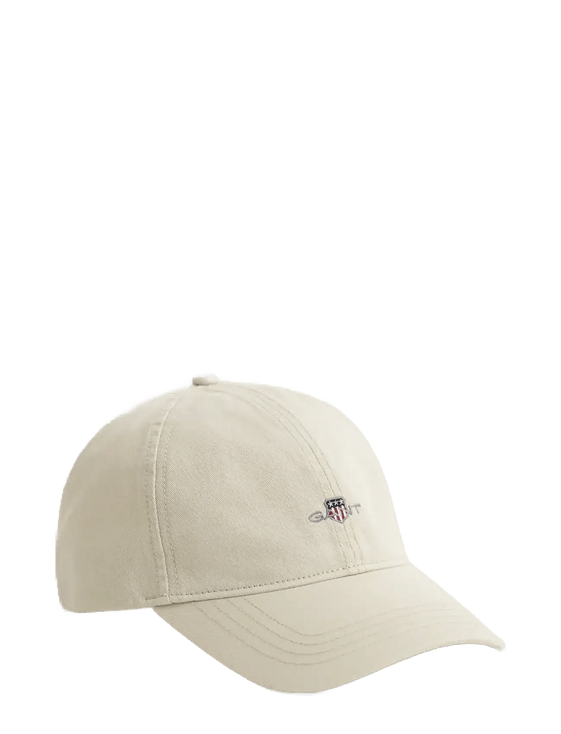GANT - SHIELD COTTON TWILL CAP - kasketter - putty - 1