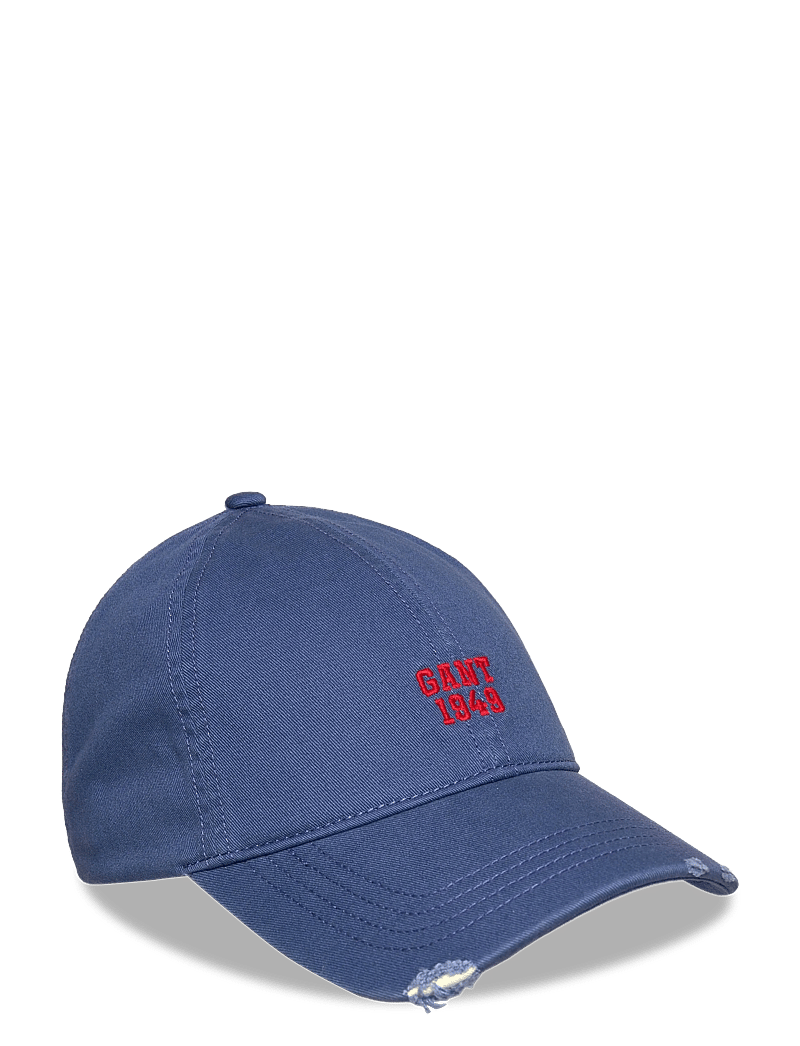 Gant - GRAPHIC DISTRESSED CAP - kappen - vintage blue - 0
