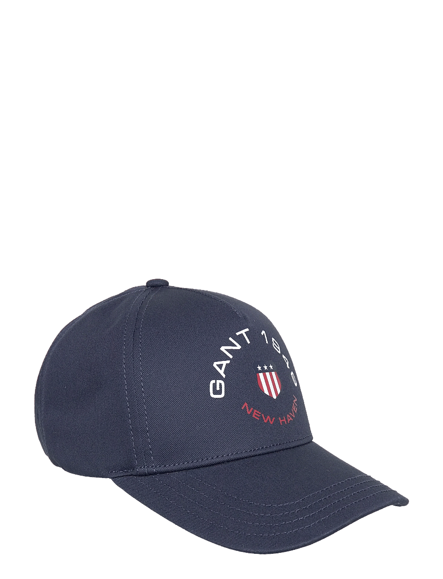 Gant - UNISEX GRAPHIC TWILL CAP - kasketter - marine - 0