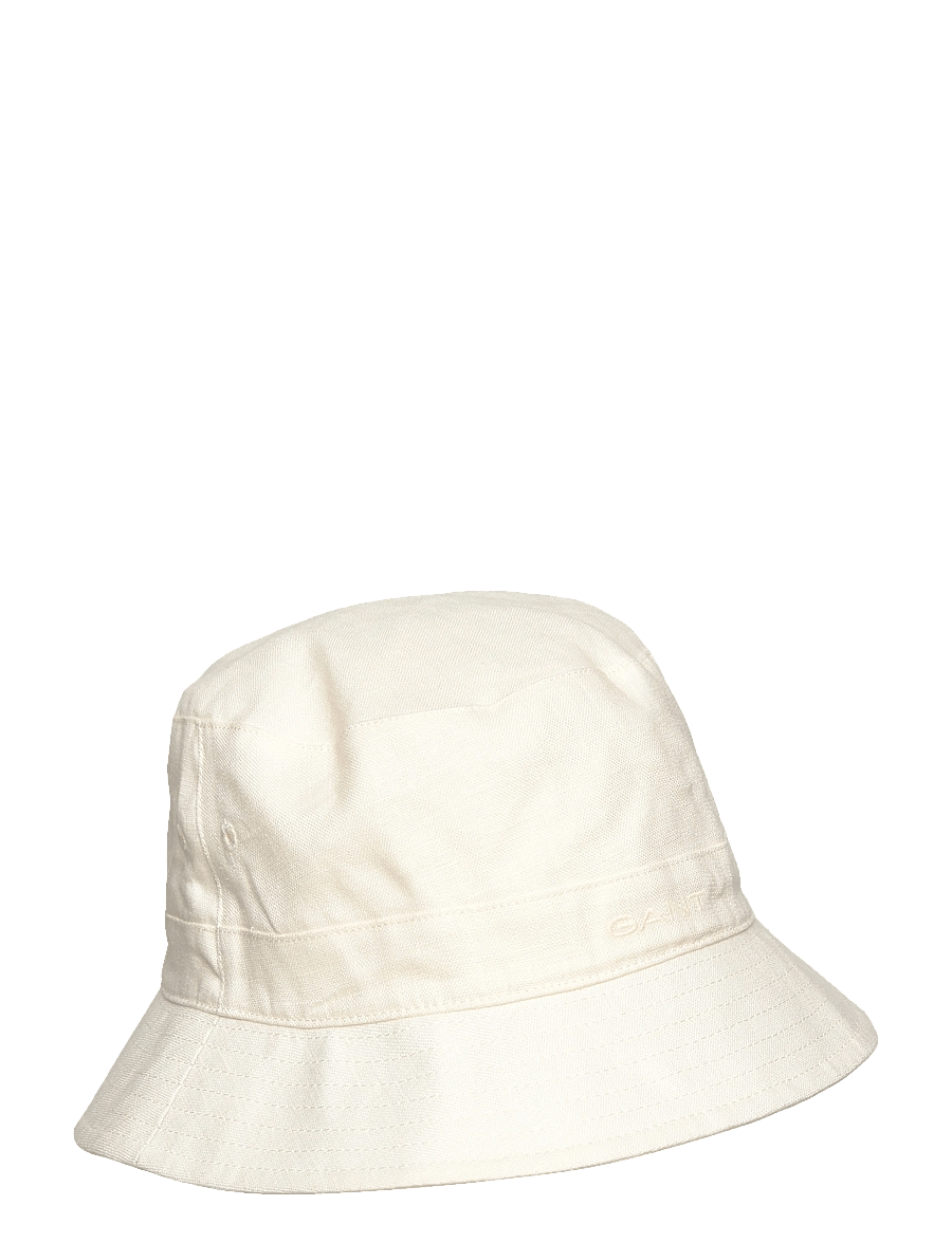 Gant - LINEN BUCKET HAT - Ämber-kübarad - cream - 0