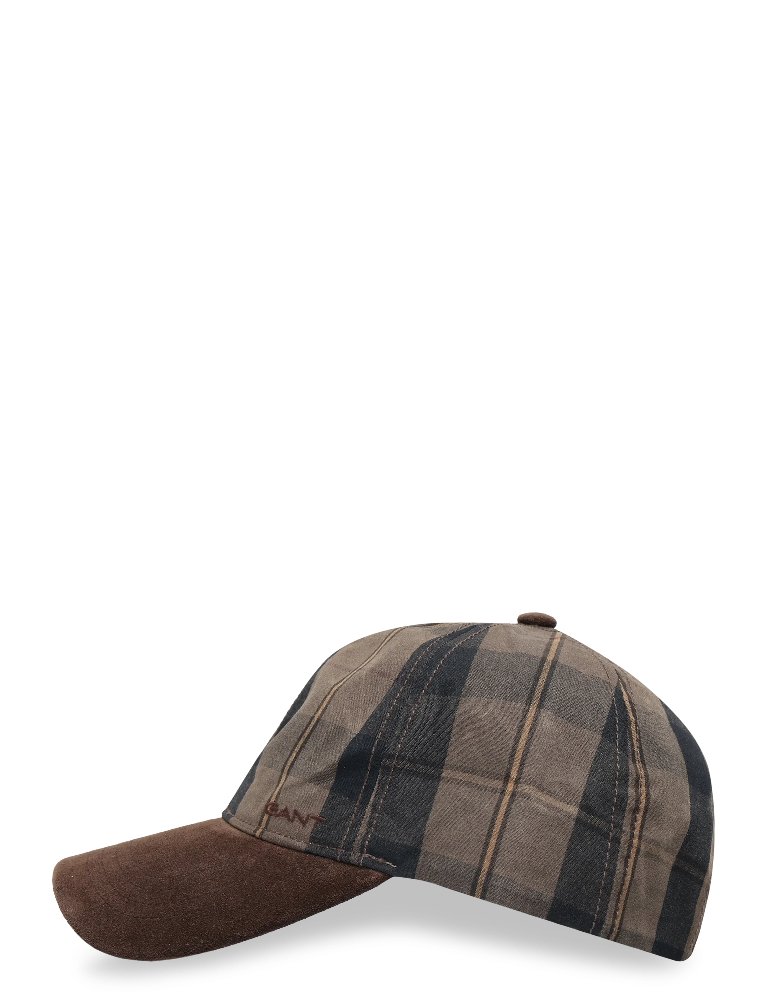 Gant - CHECKED WAXED CAP - faded taupe - 2