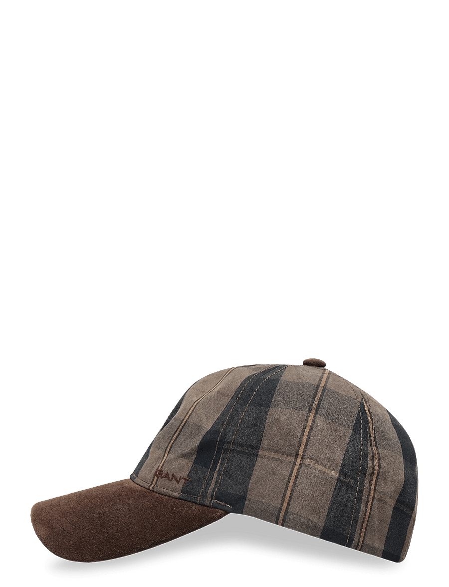 Gant - CHECKED WAXED CAP - kappen - faded taupe - 2