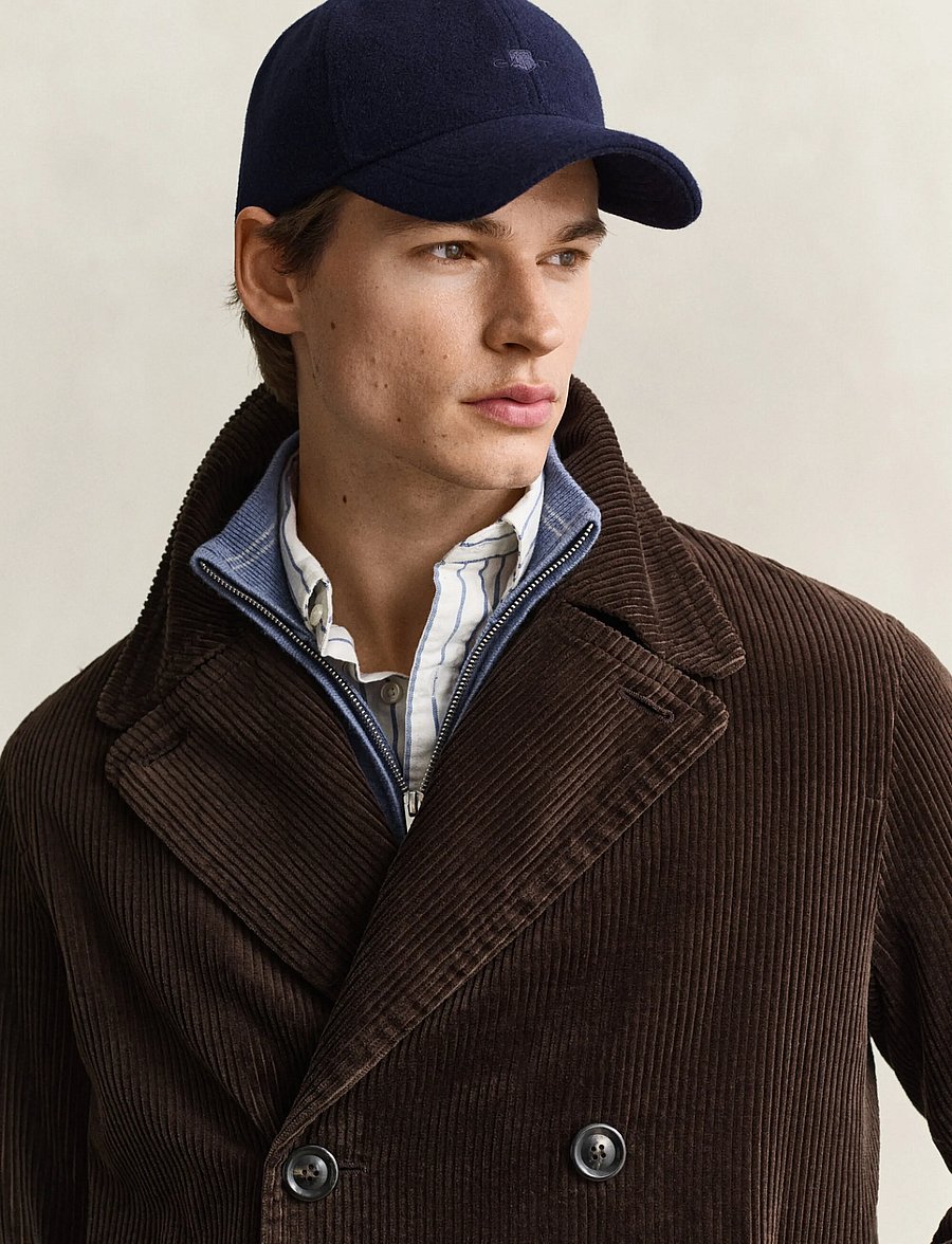 Gant - TONAL SHIELD MELTON CAP - caps - classic blue - 1