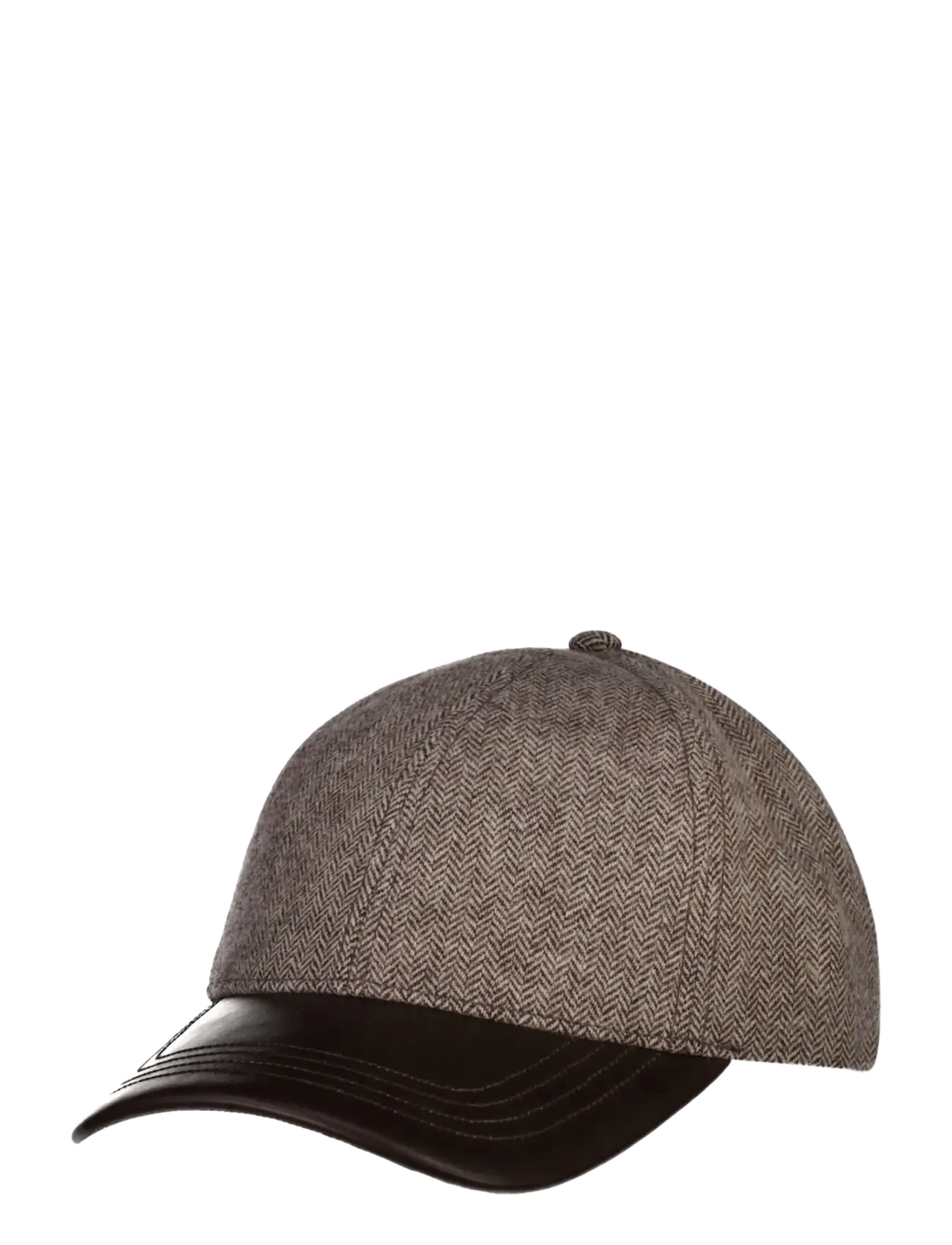 Gant LEATHER VISOR WOOL BLEND CAP - Mütsid ja nokamütsid - MIST TAUPE / beige