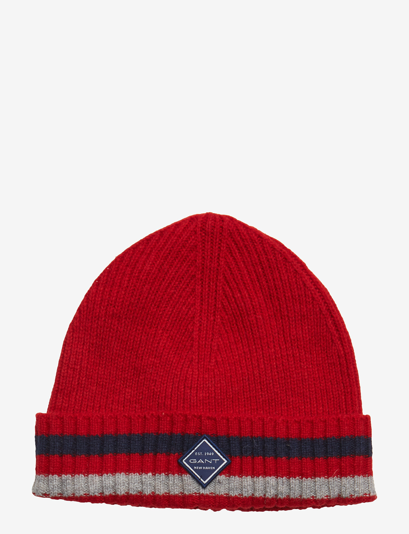 GANT - O1. RIB KNIT HAT - bright red - 0